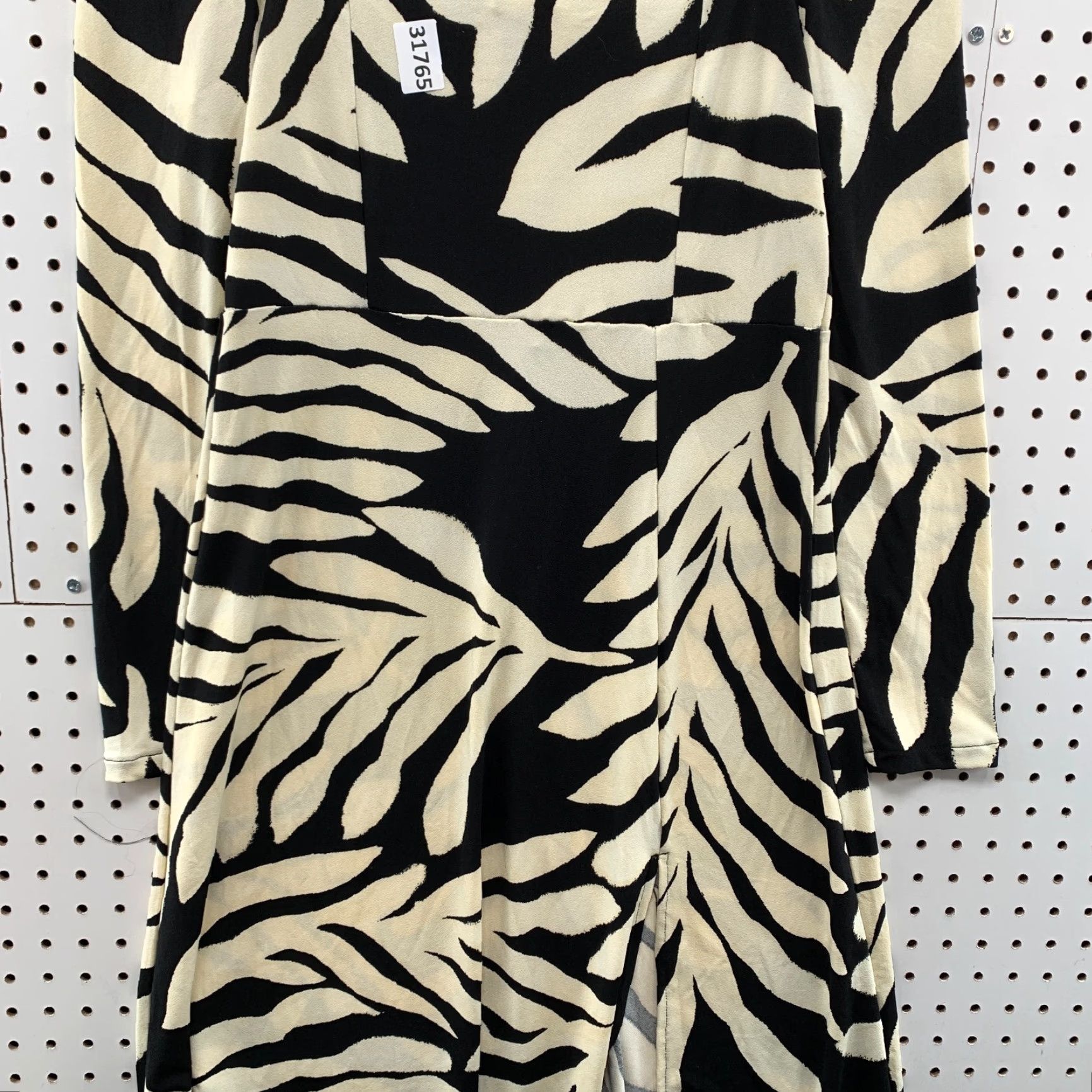 H&M VINTAGE H&M Women's Sundress Long Sleeve Square Neck Floral Dress Back White 90s Style Girls Medium Size M / US 6-8 / IT 42-44 - 6 Thumbnail