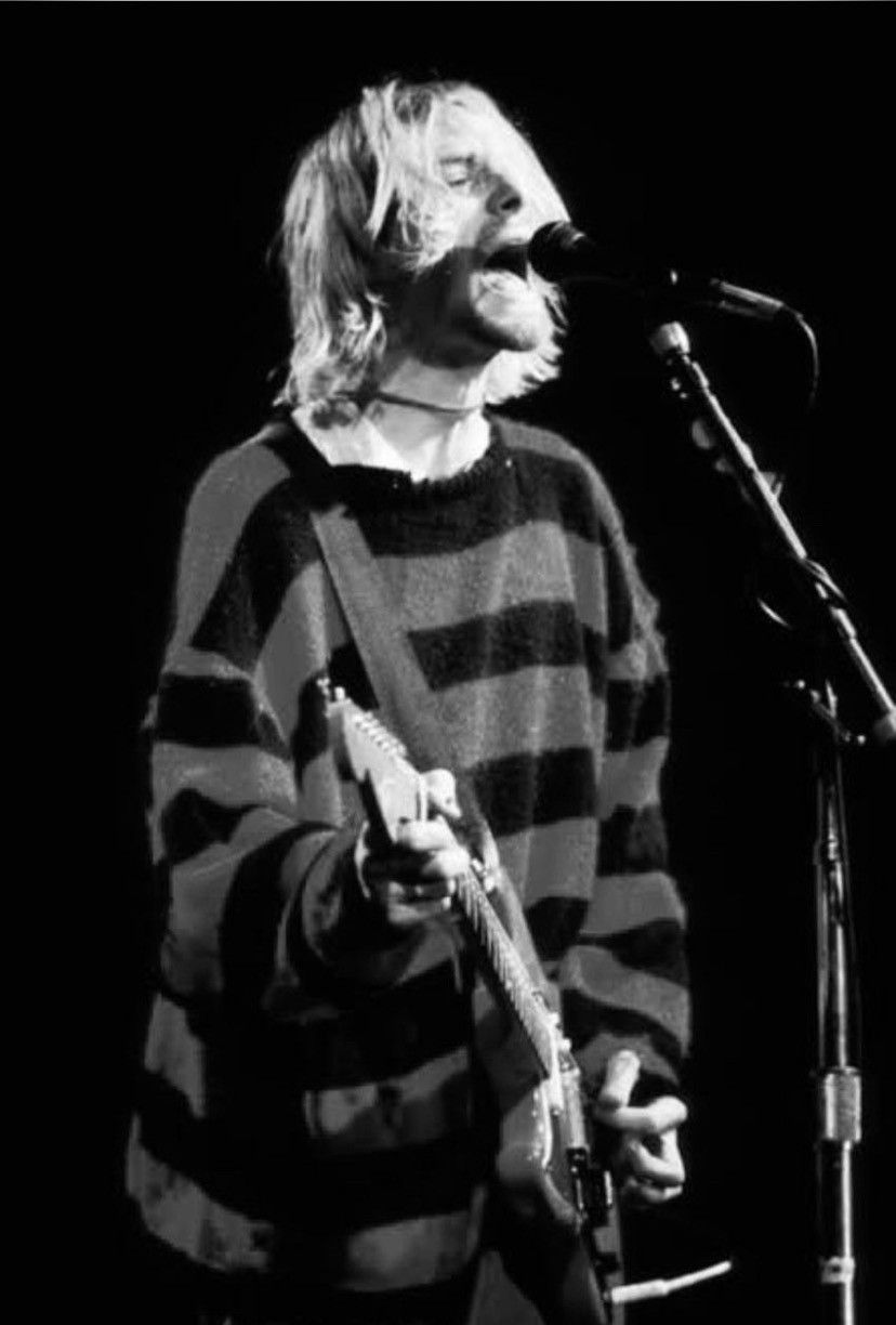 Japanese Brand Distressed Stripe Knit Unknown Number Nine Style Kurtcobain Size US M / EU 48-50 / 2 - 4 Thumbnail