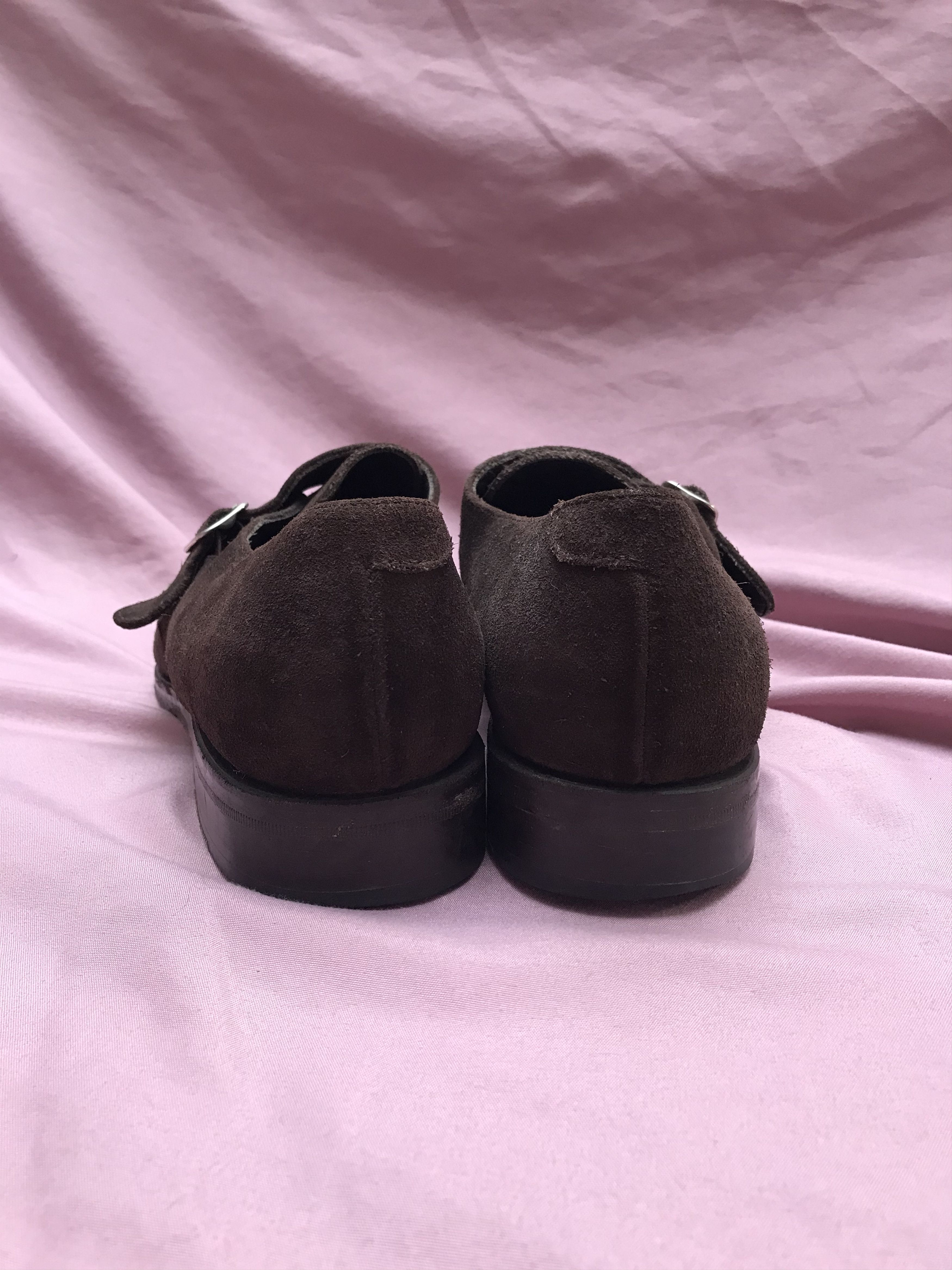 Other BOW-TIE SINGLE STRAP MONK SHOES DARK BROWN SUEDE Size US 10.5 / EU 43-44 - 6 Thumbnail
