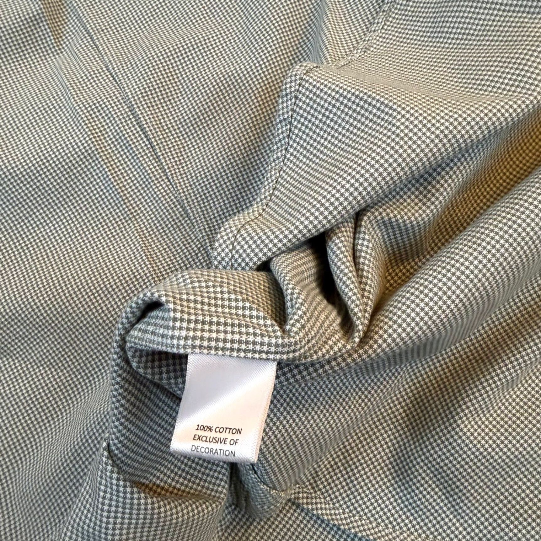 Cremieux Cremieux Shirt Green White Micro Houndstooth Cotton Button-Down Mens 4XB NWT Size US XXL / EU 58 / 5 - 6 Thumbnail