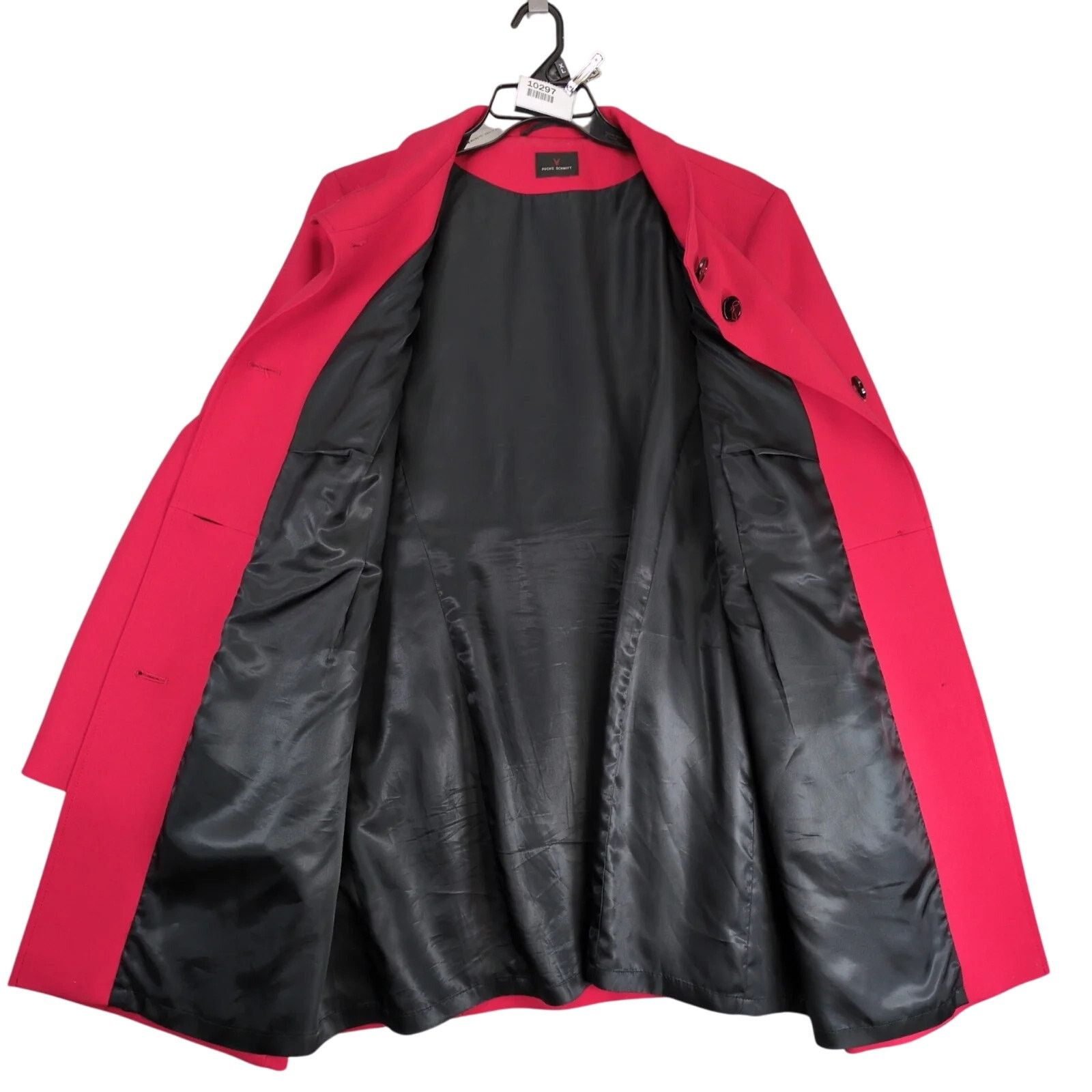 Other Fuchs Schmitt Red Pea Coat Jacket Women's US 14 Lined Button Size XL / US 12-14 / IT 48-50 - 2 Thumbnail