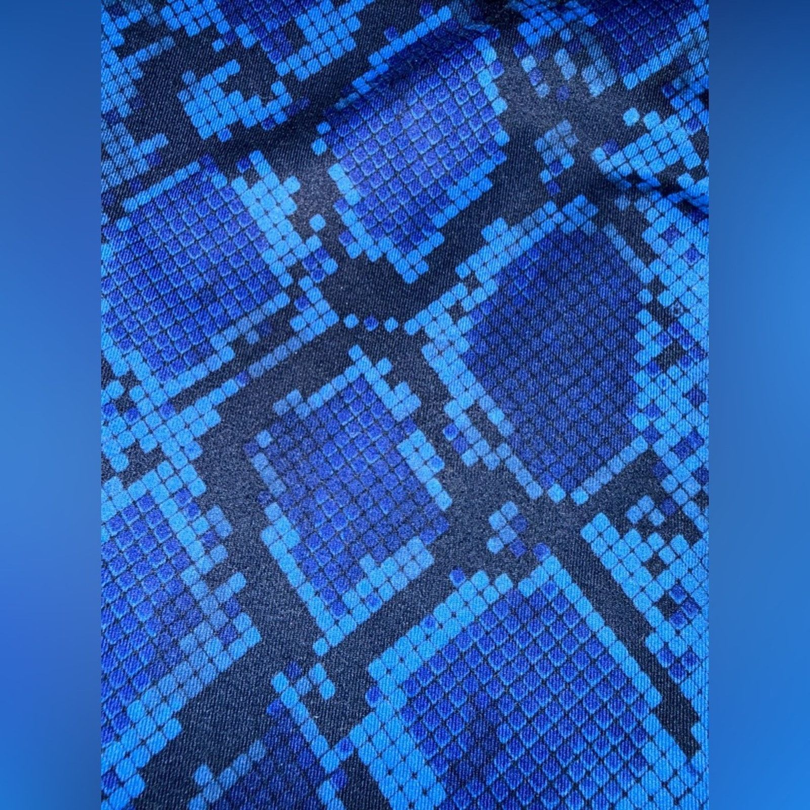 Lululemon Lululemon Wunder leggings Snake Pipe Dream Blue Sapphire 8 Size 30" / US 8 / IT 44 - 6 Thumbnail
