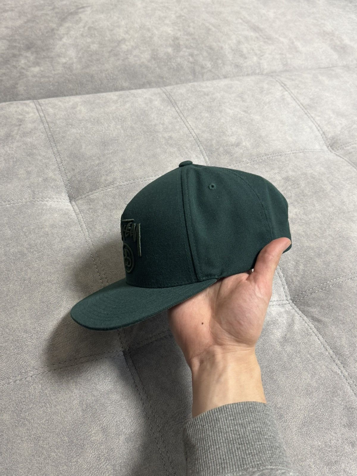 Stussy × Vintage Vintage Stussy cap hat green military Y2K Size ONE SIZE - 5 Thumbnail
