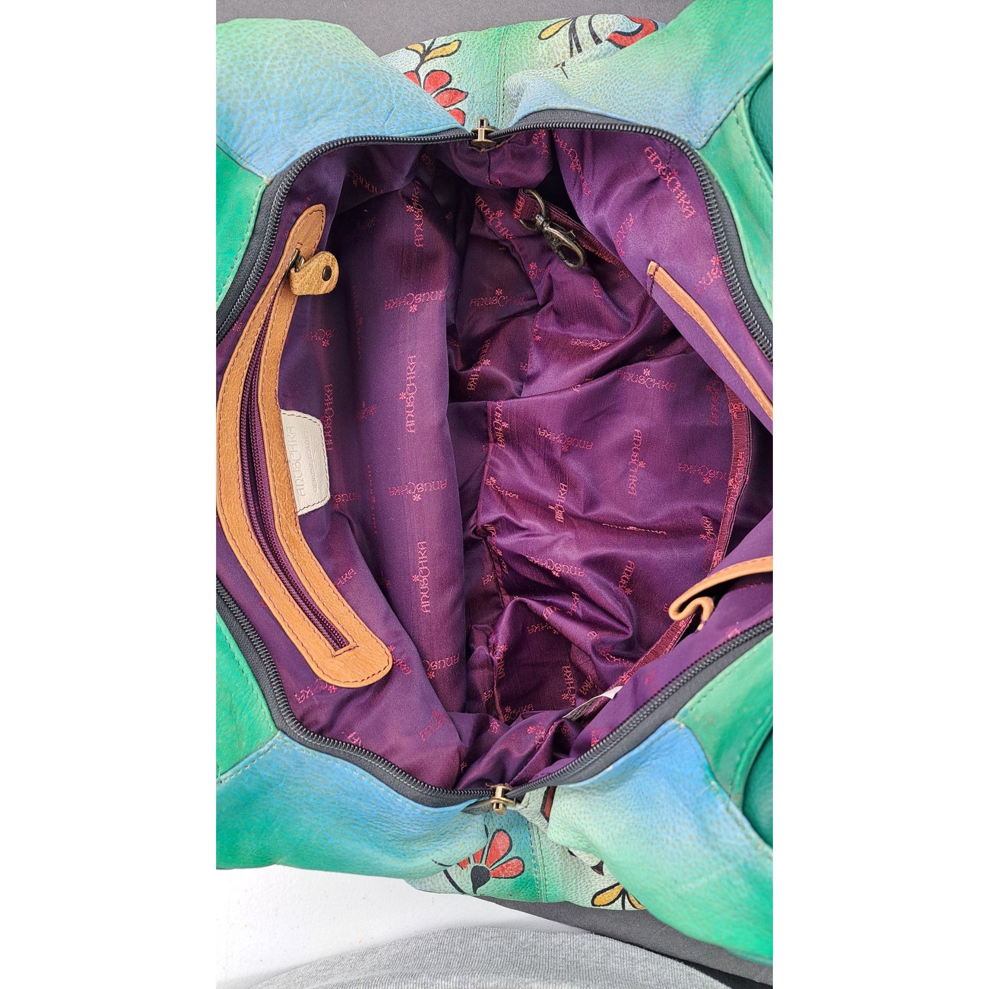 Other Anuschka Purse Leather Shoulder Bag Large Satchel Hobo Size ONE SIZE - 5 Thumbnail