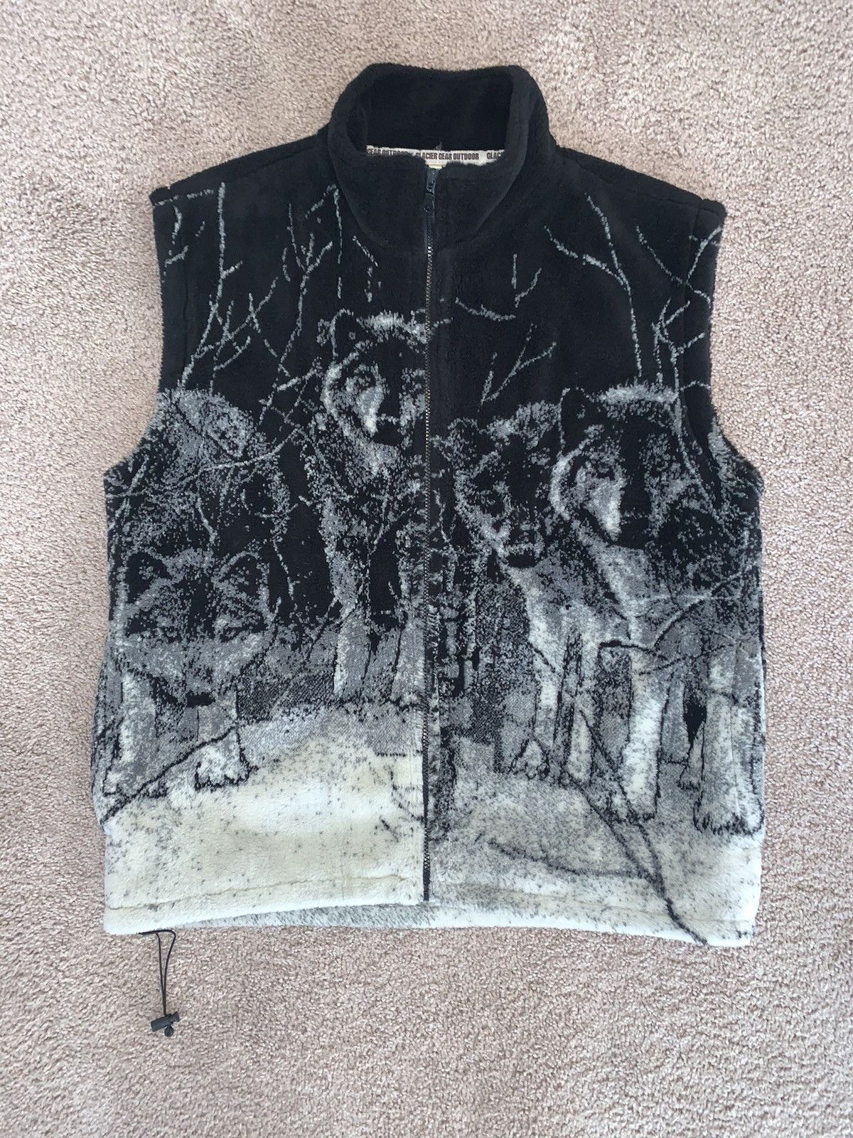 Essentials Y2k 90s vintage WOLVES ALPINE BLIZZARD FLEECE VEST Size US XL / EU 56 / 4 - 1 Thumbnail