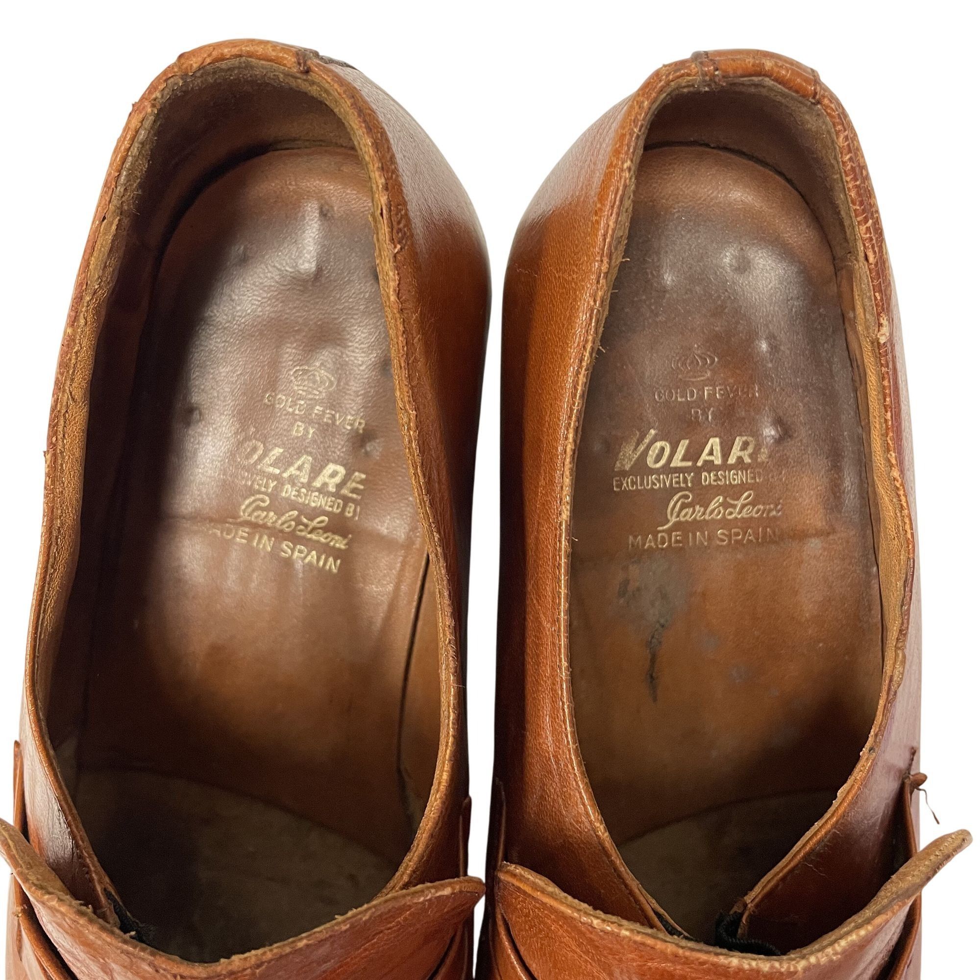 Other Vtg Volare Carlo Leoni Cognac Leather MoD LoGo Swanky Shoes Size US 10 / EU 43 - 7 Thumbnail