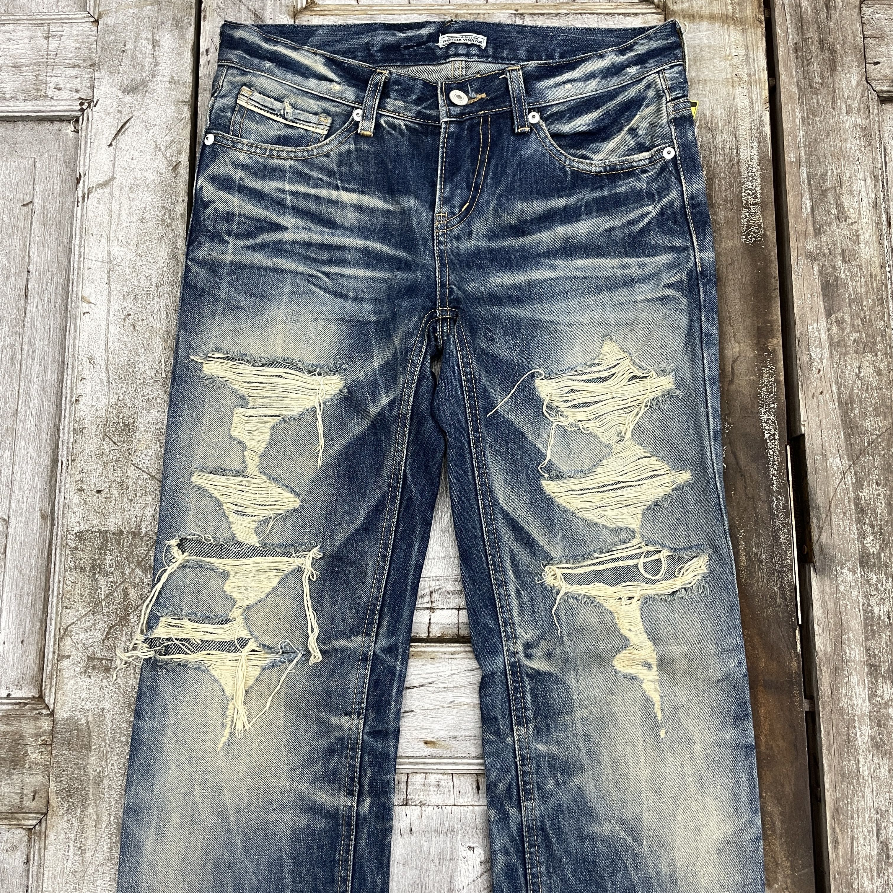 Japanese Brand × Vintage Vintage Nikisix Blue Denim Distressed Jeans - WC308 Size US 30 / EU 46 - 3 Thumbnail