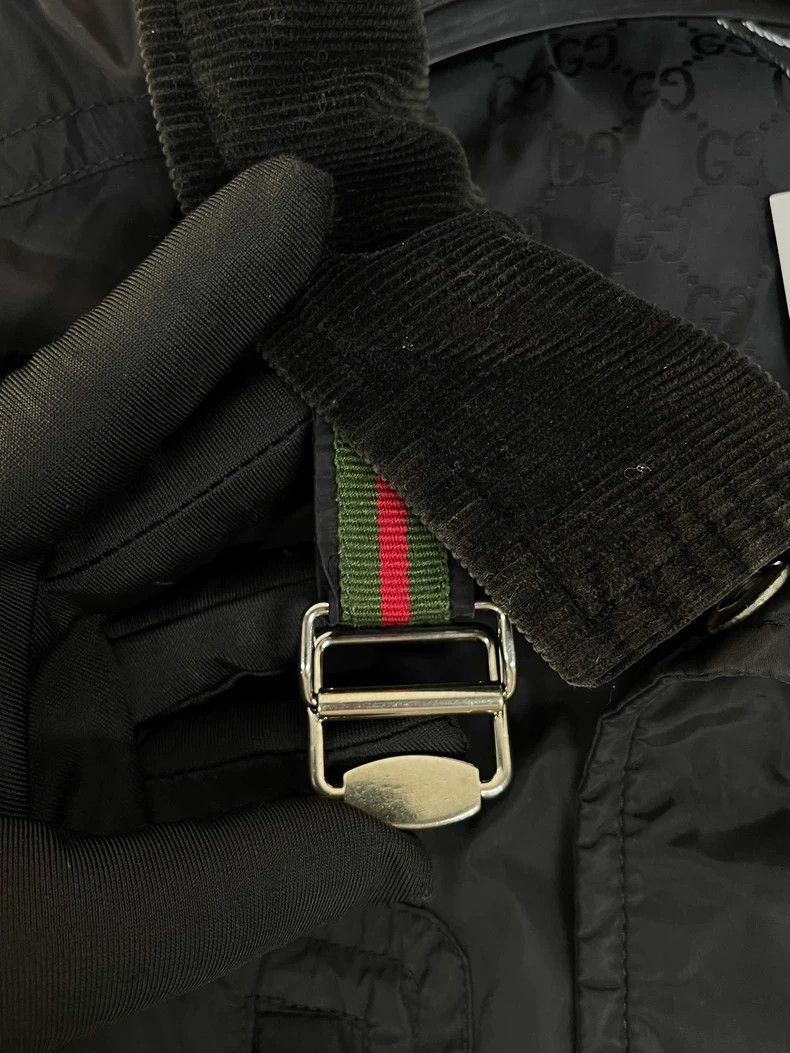Gucci Gucci Black lined full-printed logo jacket 2502-Nextarrow Size US M / EU 48-50 / 2 - 4 Thumbnail