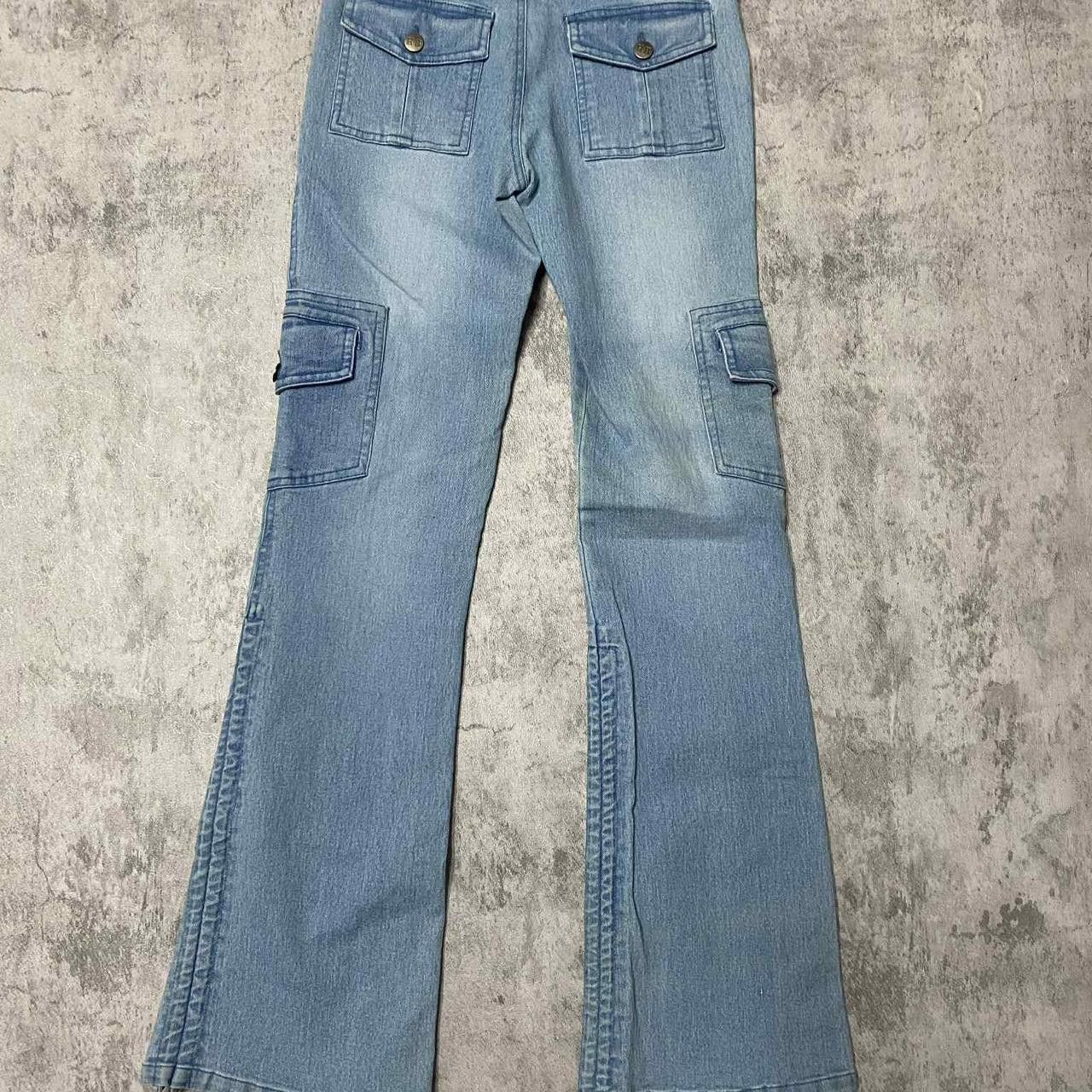 Other Light wash denim bootcut cargo jeans #cargojeans Size 26" / US 2 / IT 38 - 4 Thumbnail