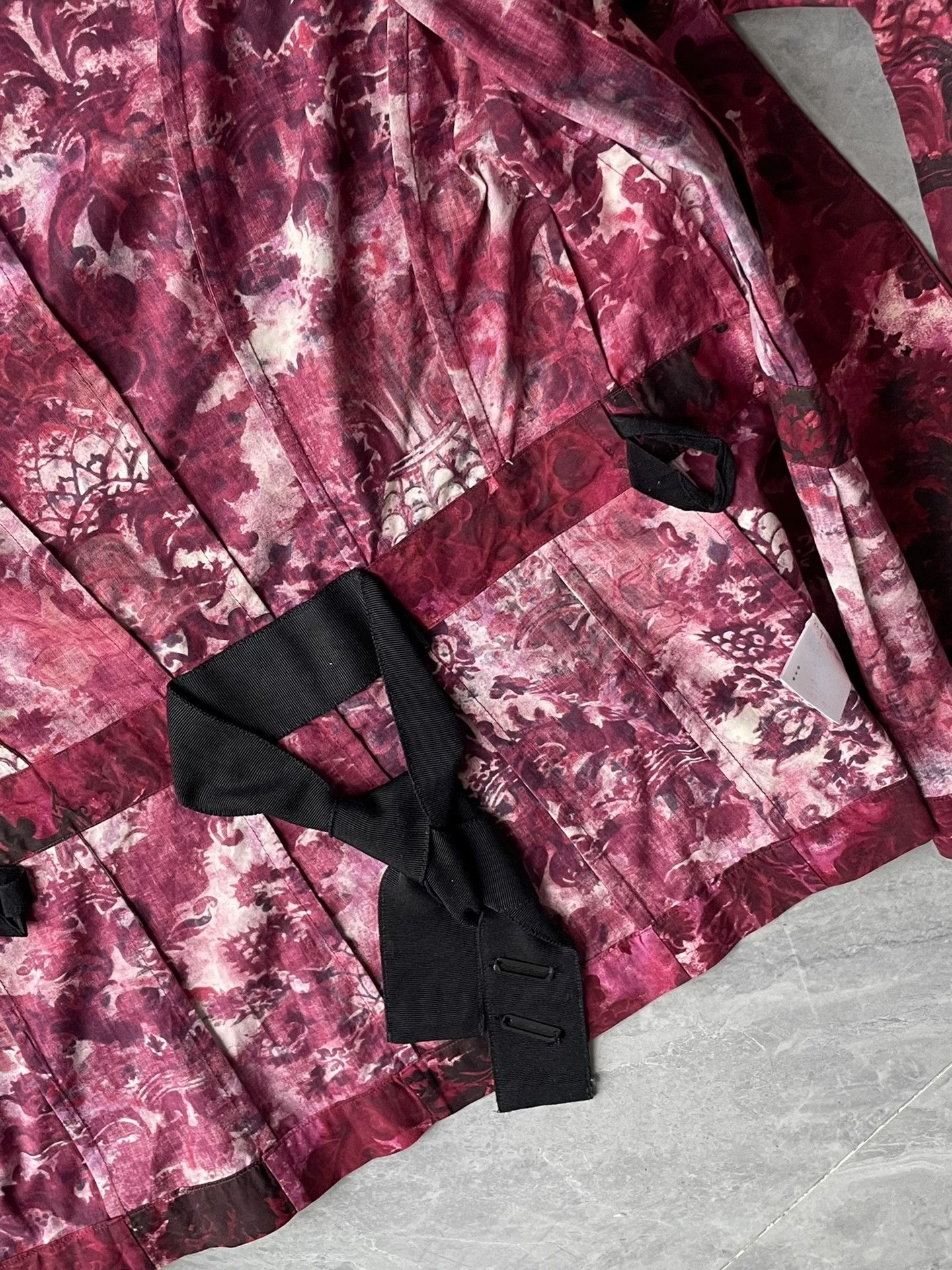 Dries Van Noten Dries Van Noten 1999 Floral Print Short Jacket Size XS / US 0-2 / IT 36-38 - 6 Thumbnail
