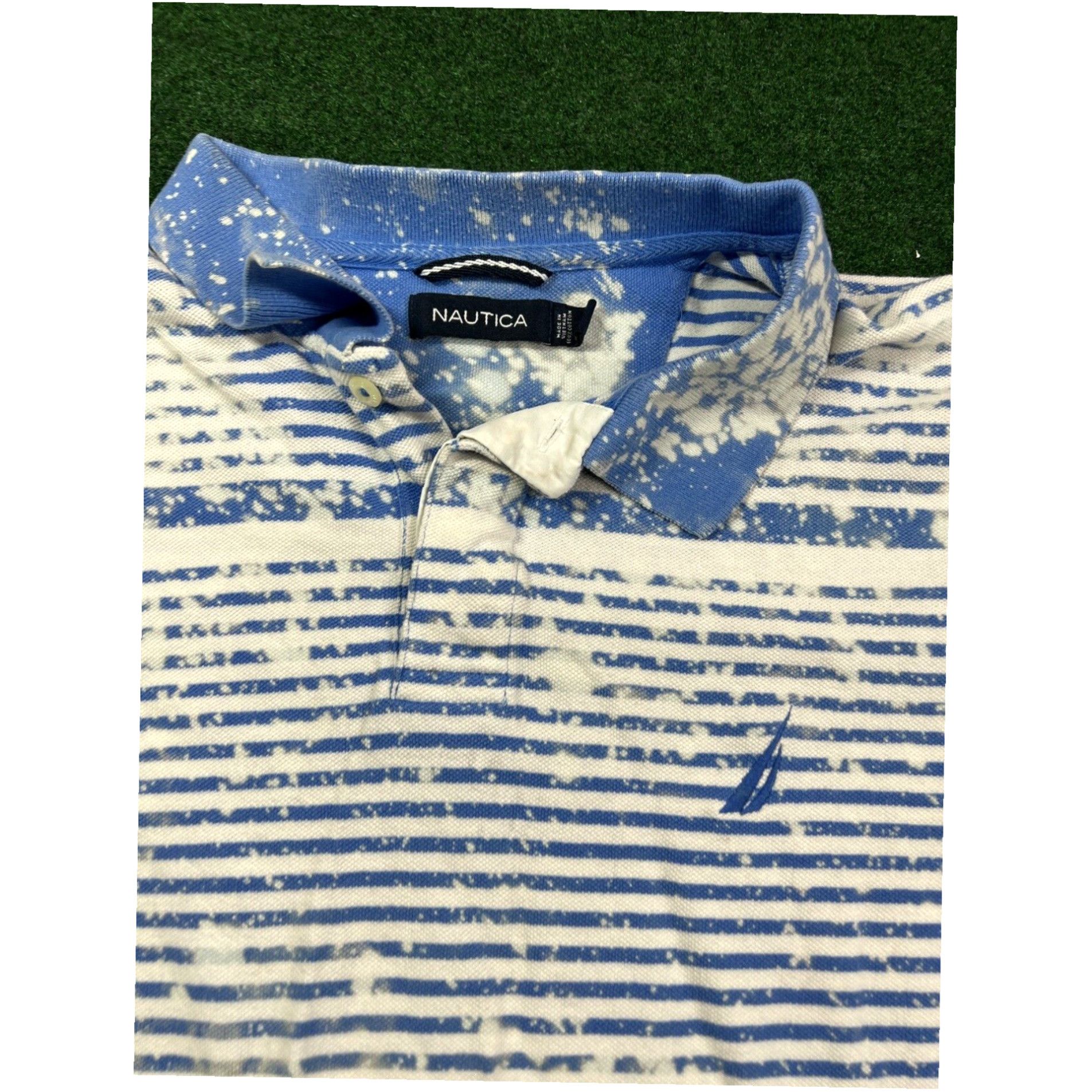 Nautica Bleached Nautica Polo Crop Top Size Large Fast Shipping Custom Dyed Size L / US 10 / IT 46 - 5 Thumbnail