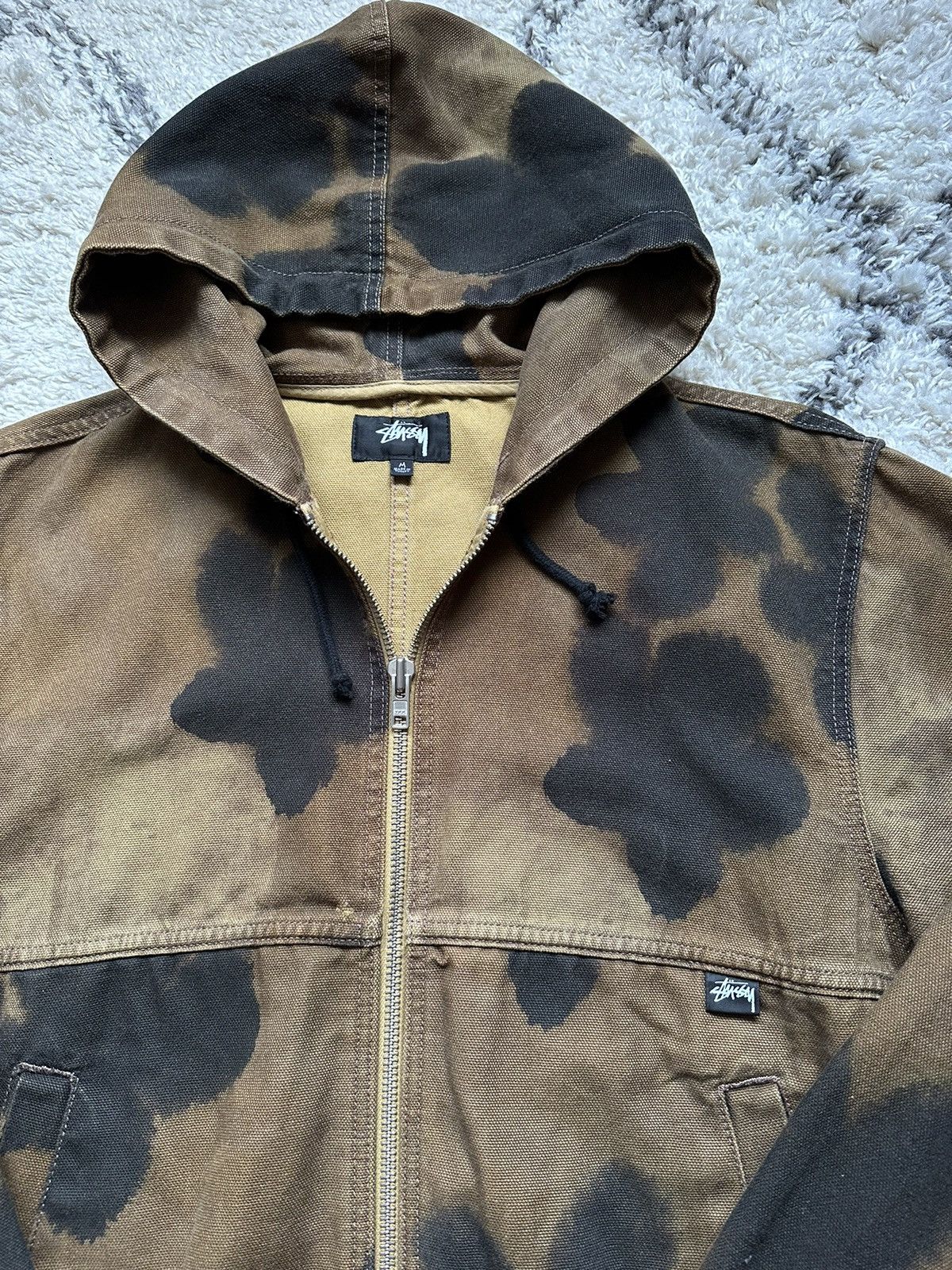 Streetwear × Stussy × Vintage STUSSY FLORAL DYE WORK JACKET | Grailed