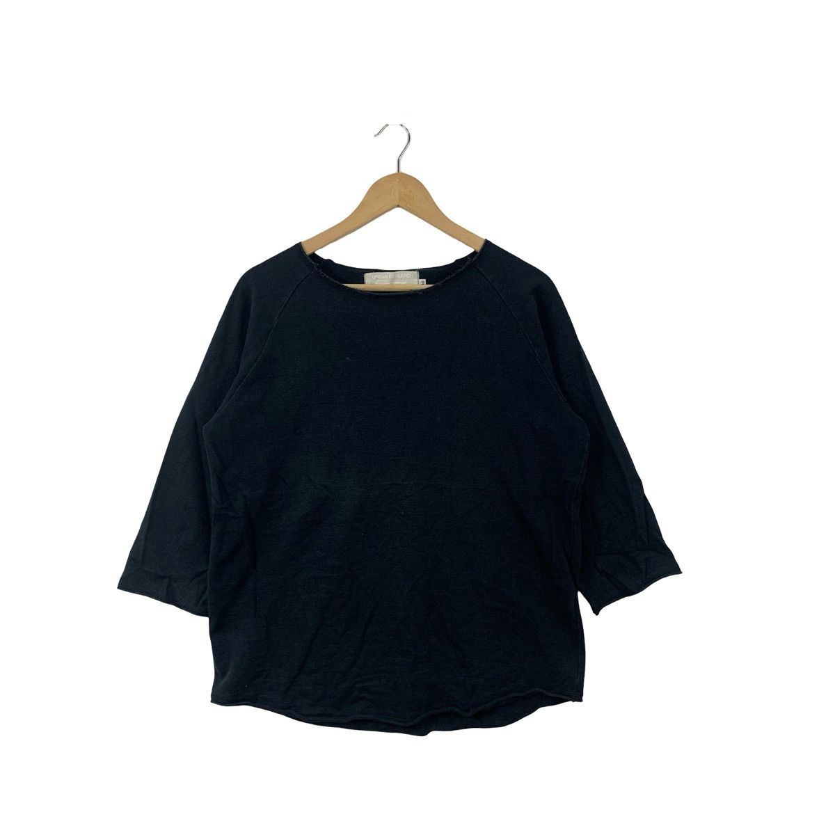 URBAN RESEARCH DOORS URBAN RESEARCH Black 3/4 Sleeve T-Shirt Size Japan Size M / US 6-8 / IT 42-44 - 1 Thumbnail