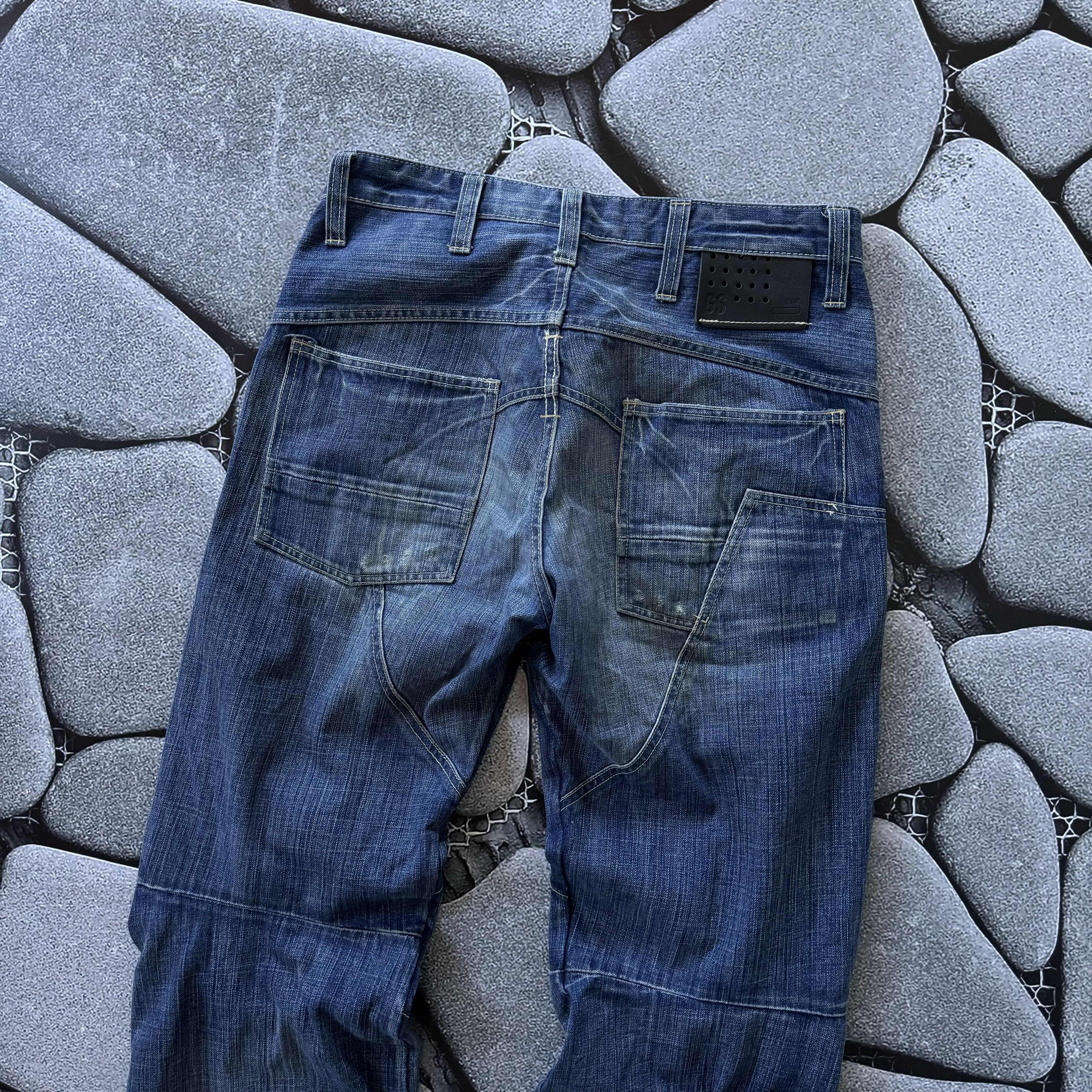 G STAR RAW NEW TRASH ELWOOD BAGGY JEANS FADED