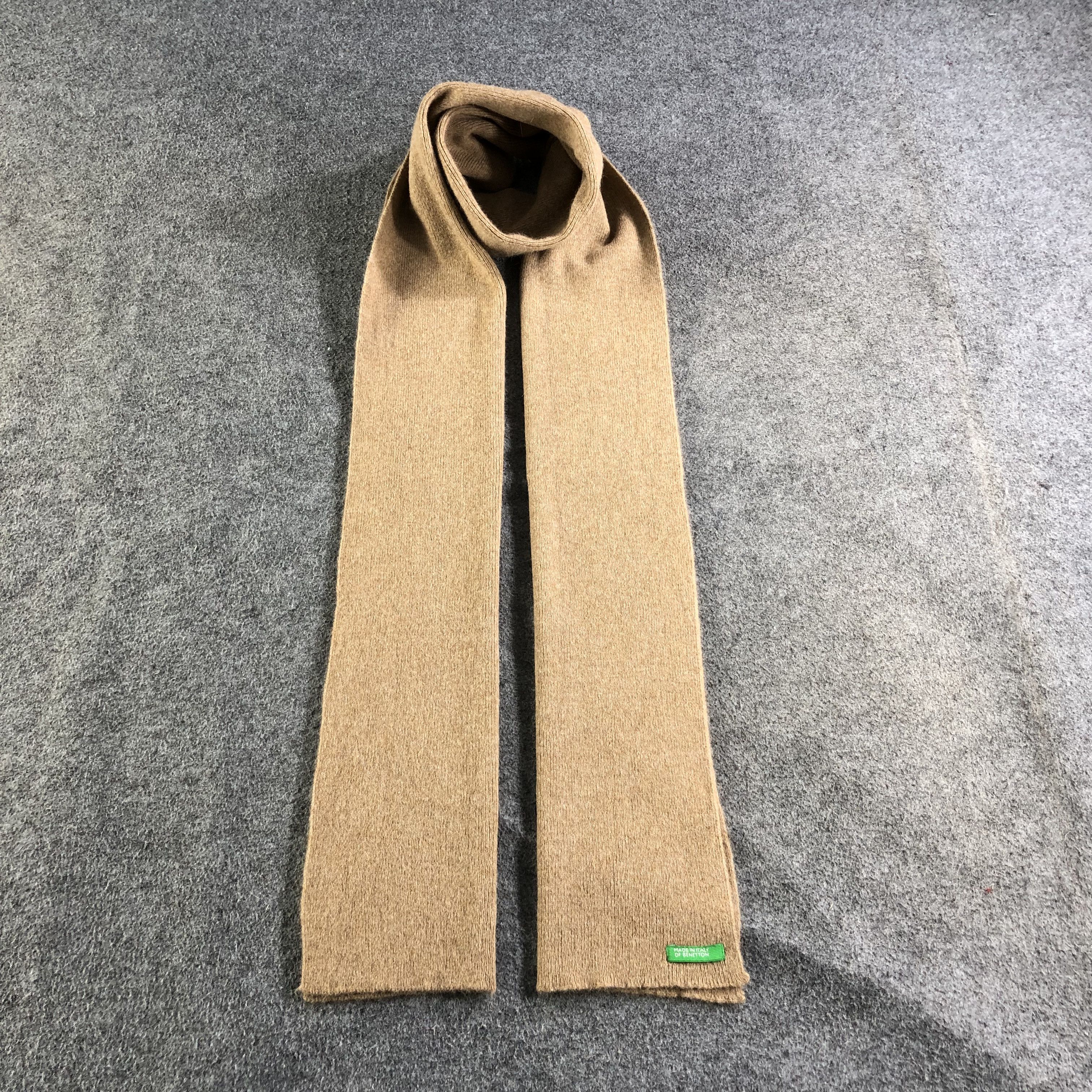 Benetton Benetton Made in Italy Wool Scarf Muffler V1802 Size ONE SIZE - 1 Thumbnail