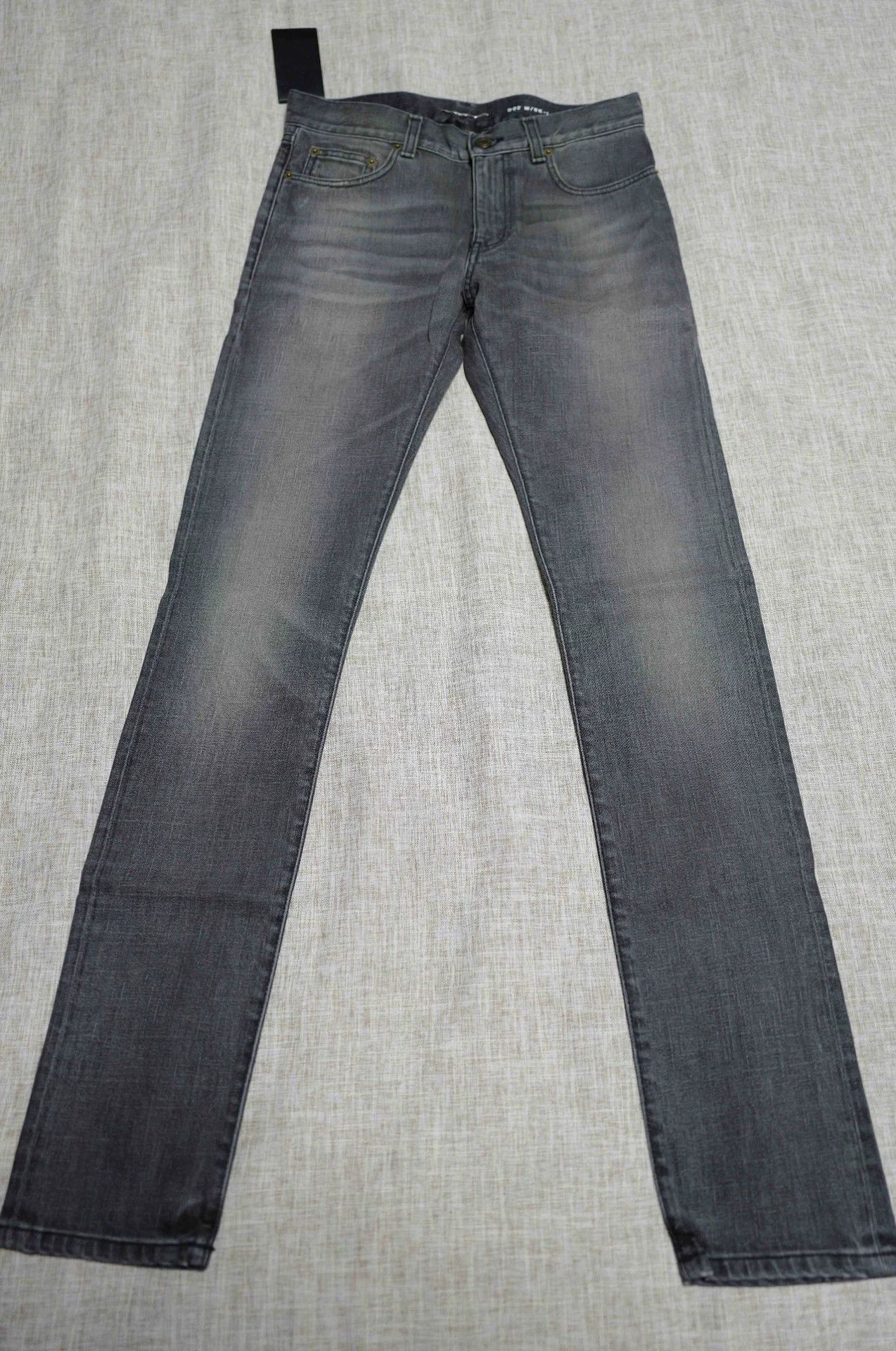 Saint Laurent Paris SLP 13SS Gray Washed Distressed Jeans 29 Size US 29 - 1 Thumbnail