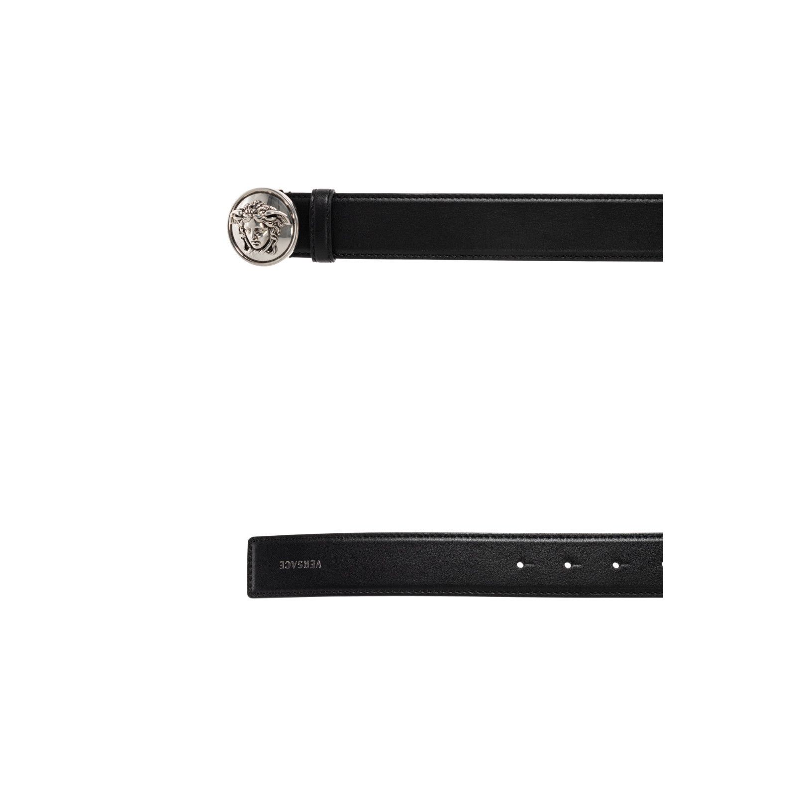 Versace VERSACE Black Leather Belt New & Authentic (Men's size:95;) Size ONE SIZE - 3 Thumbnail