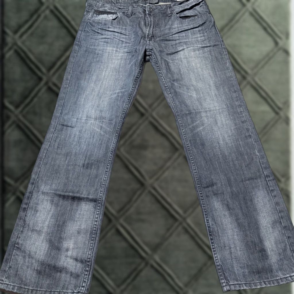 Buffalo David Bitton Buffalo David Bitton Straight Jeans Mens Blue Denim Mid-Rise Pockets Classic 36 Blue Mens Regular 36 Denim Jeans Size US 36 / EU 52 - 1 Thumbnail