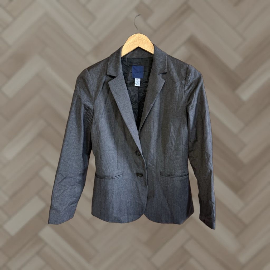 J.Crew J. Crew Blazer Jacket Womens Gray 2 Button Size 4 Long Sleeve Tuxedo Size S / US 4 / IT 40 - 1 Thumbnail