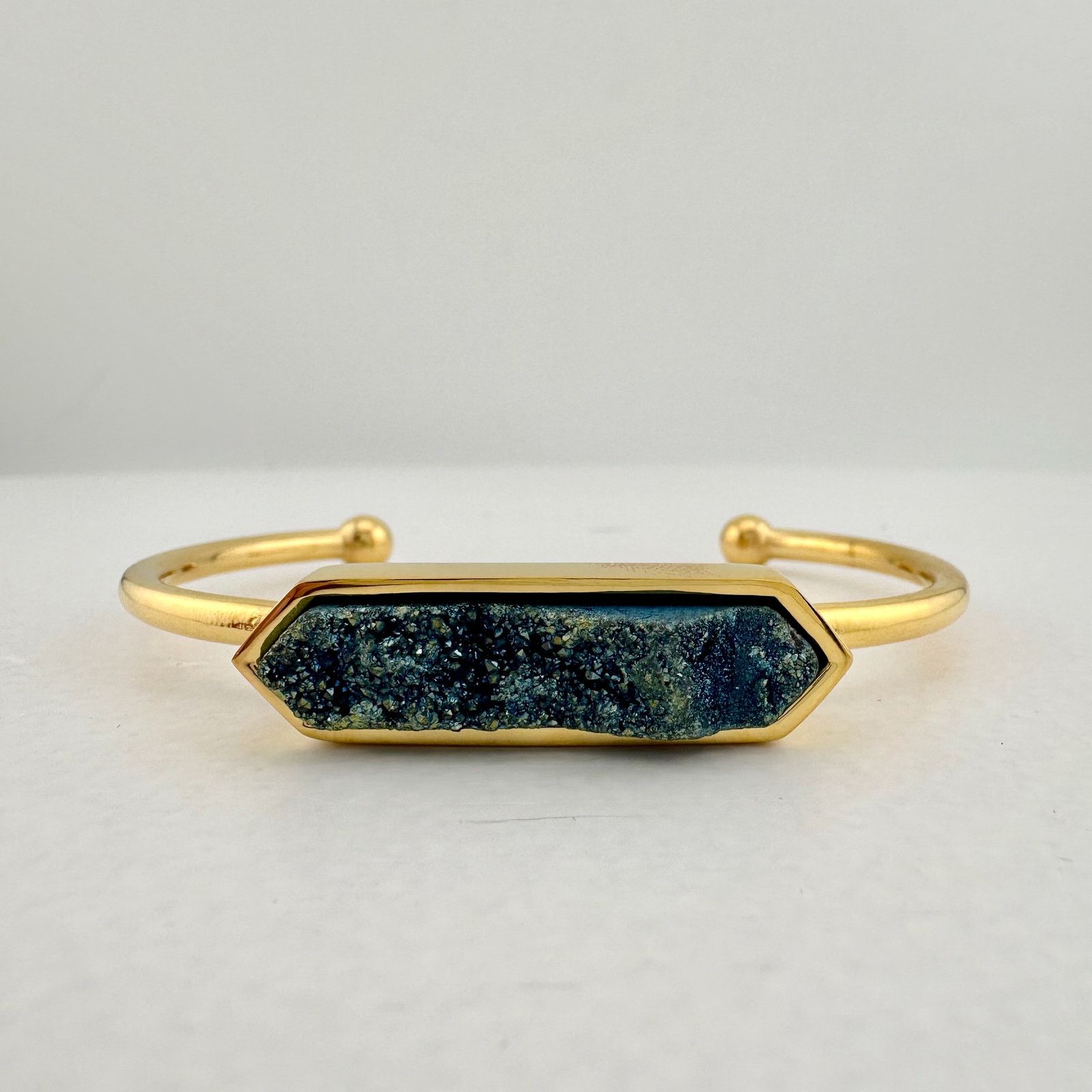Other Denim Quartz Semi-Precious 18K Yellow Gold Plated Bangle Size ONE SIZE - 8 Thumbnail