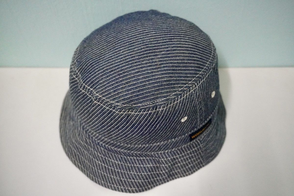 Vintage × Woolrich Woolen Mills Woolrich blue denim bucket hat vintage head gear Size ONE SIZE - 3 Thumbnail