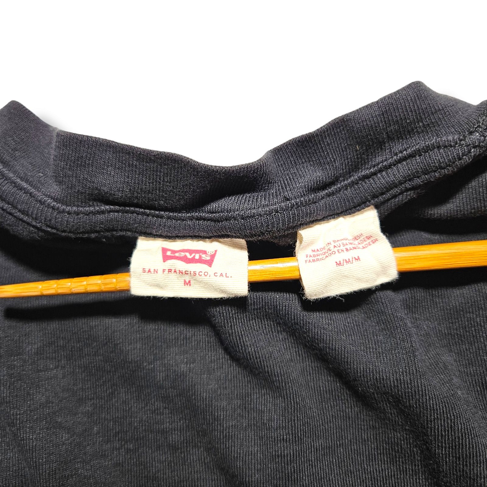 Levi's EUC Levi's Red Brand Logo Rib Baby T-Shirt Sz. M Black Size M / US 6-8 / IT 42-44 - 4 Thumbnail