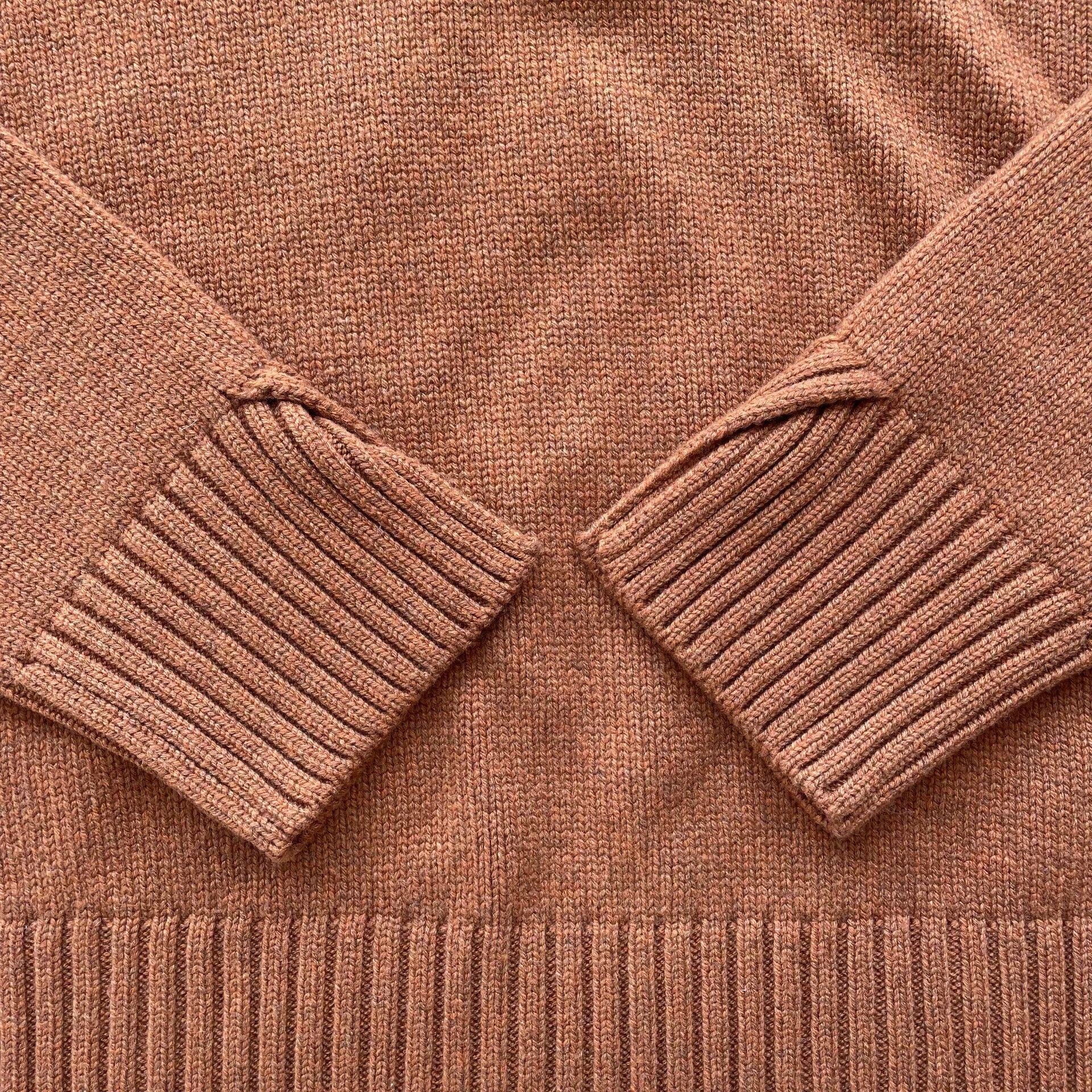 Loro Piana Loro Piana Collared LS Crew Sweater Women's Caramel XS Size XS / US 0-2 / IT 36-38 - 3 Thumbnail
