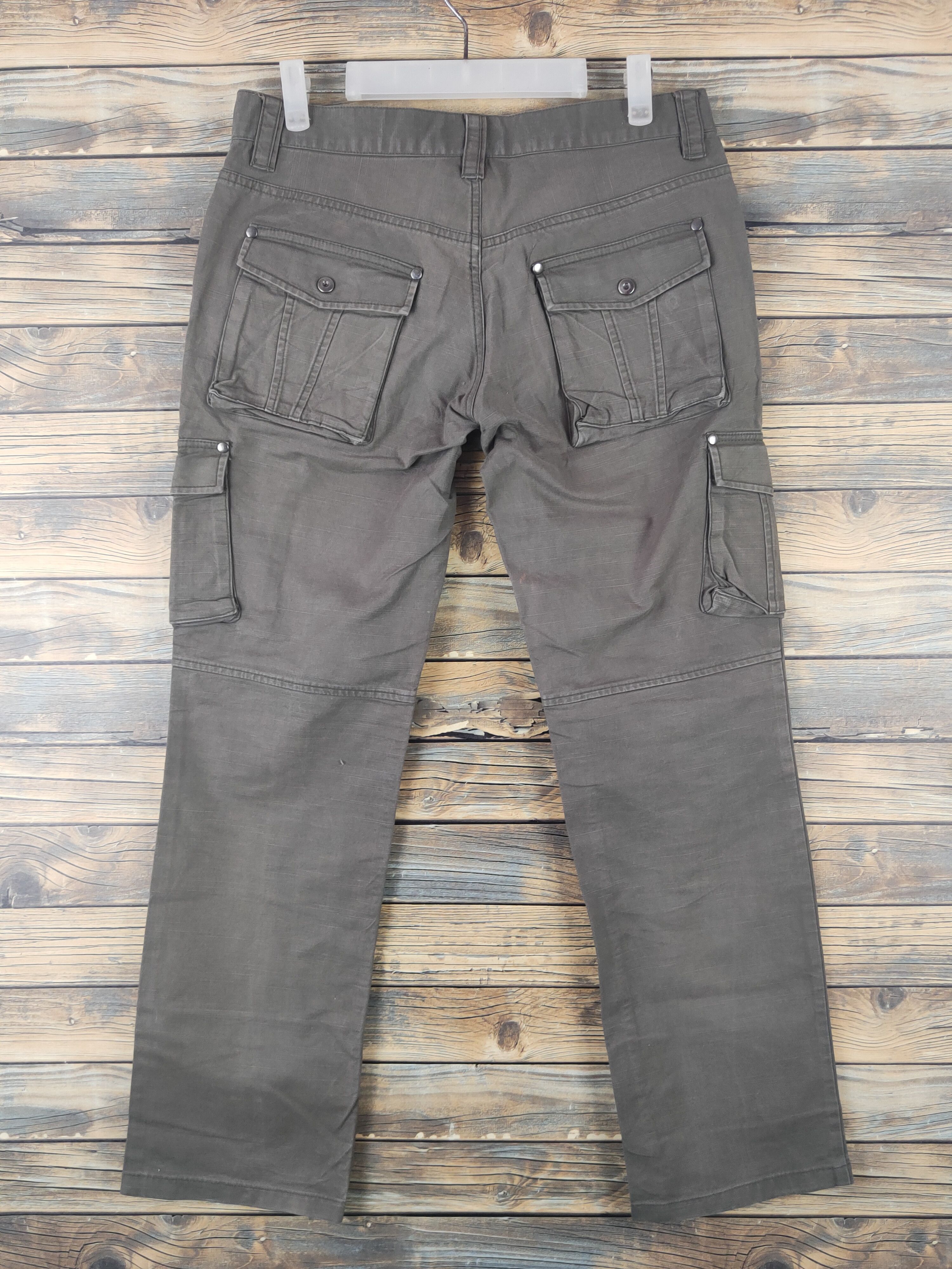 Japanese Brand DL Klein Plus Homme Brown Multipocket Cargo Pants #1885 Size US 32 / EU 48 - 7 Thumbnail