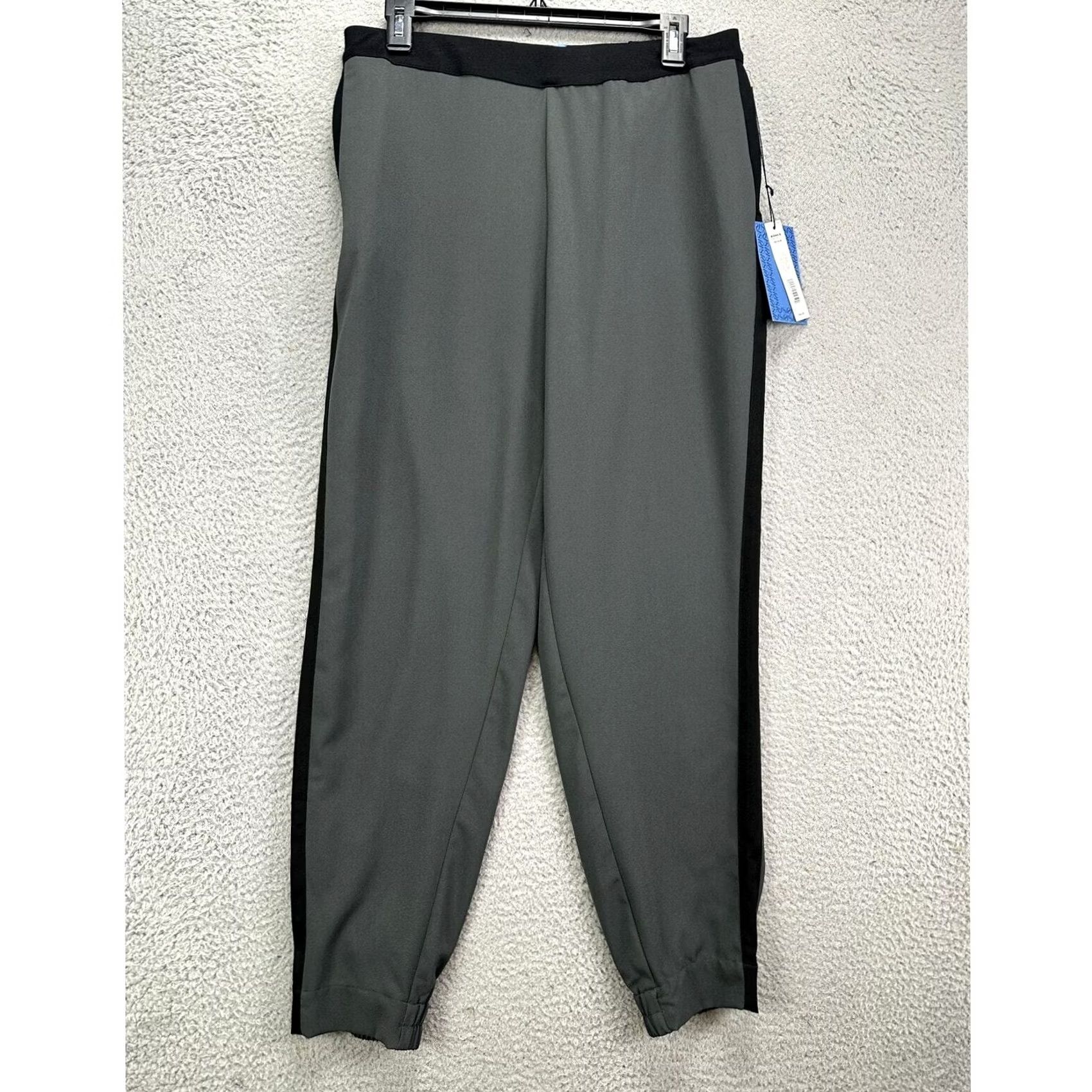 Vintage Simply Vera Wang Jogger Pants Womens Medium Grey Pull On Lightweight Stretch NEW Size 32" / US 10 / IT 46 - 3 Thumbnail