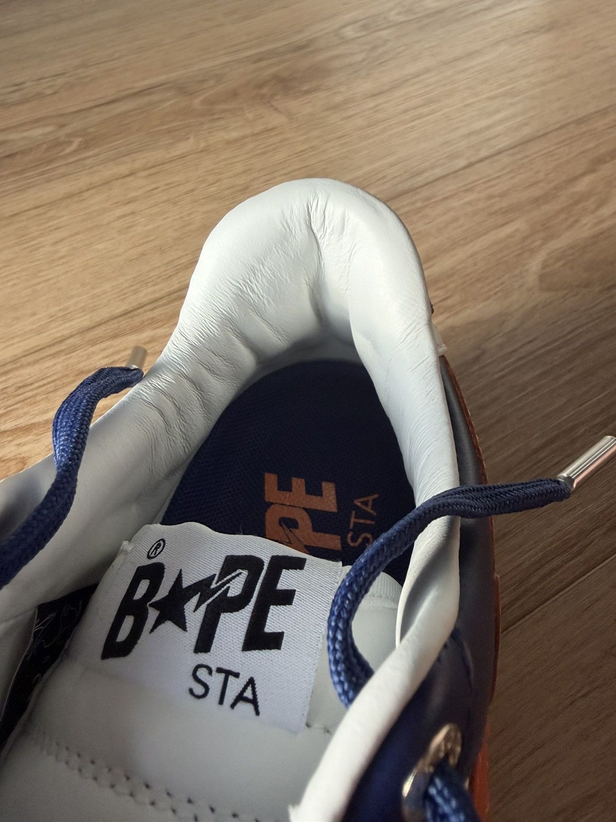 Bape A Bathing Ape Bape Sta #3 M2 White Blue Orange US 7 Size US 7 / EU 40 - 13 Thumbnail