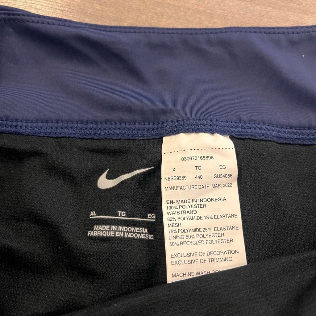 Nike NWT Nike Navy Athletic Shorts Women XL Bin J-40 Size 36" / US 14 / IT 50 - 4 Thumbnail