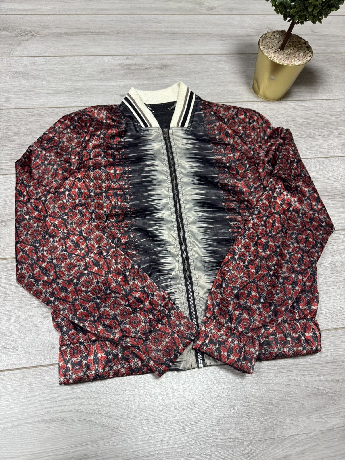 Just Cavalli Just Cavalli jacquard abstract all over print bomber jacket Size US M / EU 48-50 / 2 - 6 Thumbnail