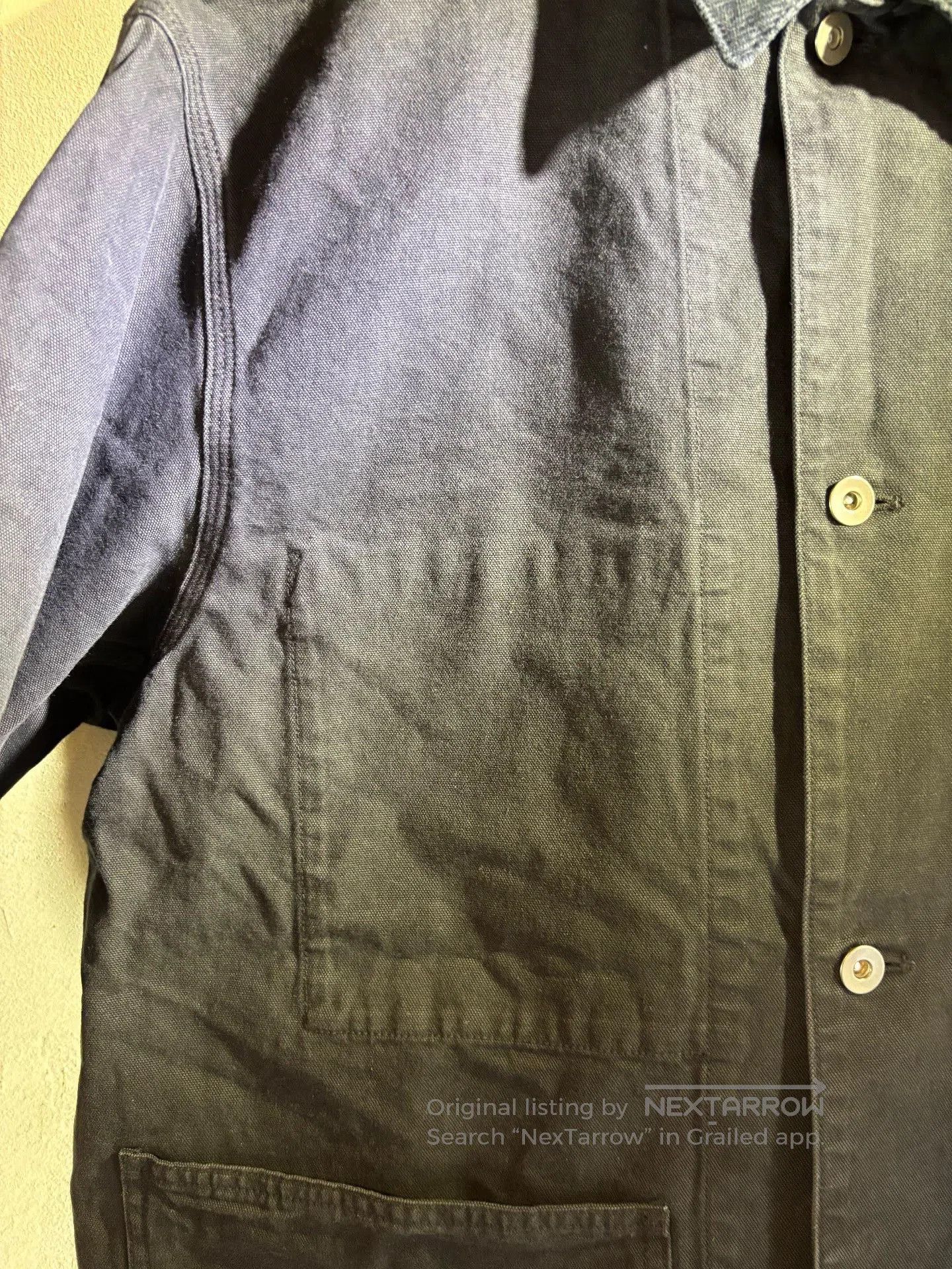 United Arrows United Arrows Distressed Patchwork Collar Jacket. Size US L / EU 52-54 / 3 - 6 Thumbnail