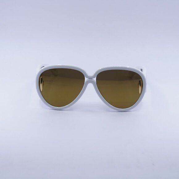 Loewe Loewe LW40132I 25G Sunglasses Shiny Ivory White Aviator Size ONE SIZE - 2 Thumbnail