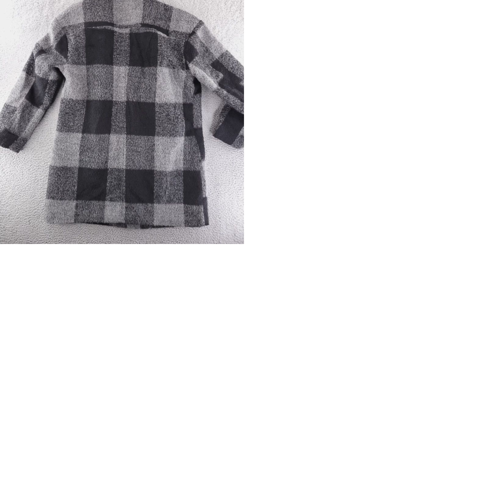 Levi's VINTAGE Levi's Coat Womens Large Wool Black White Overcoat Check Warm Size L / US 10 / IT 46 - 9 Thumbnail