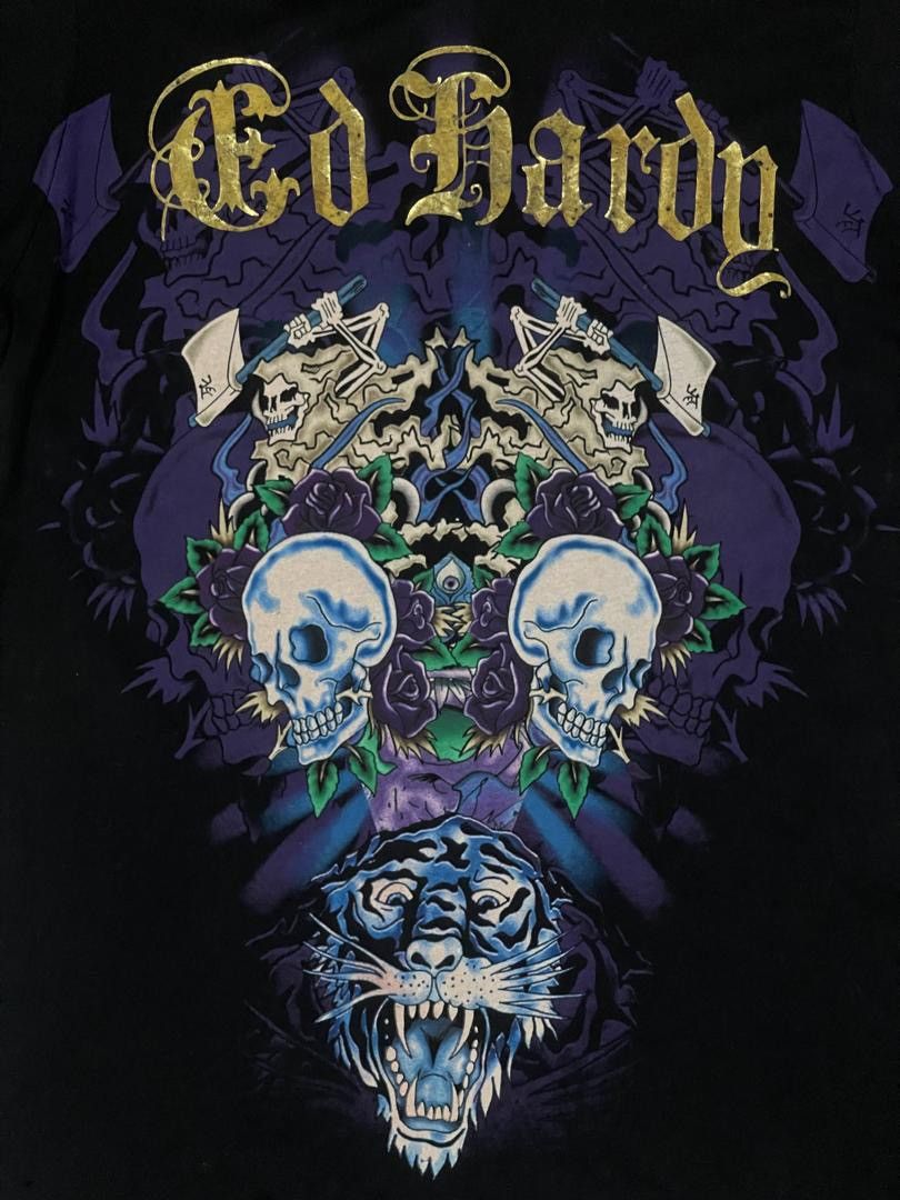 Ed Hardy Ed Hardy x Christian Audigier punk Skull gothic Tshirt Size US S / EU 44-46 / 1 - 3 Thumbnail
