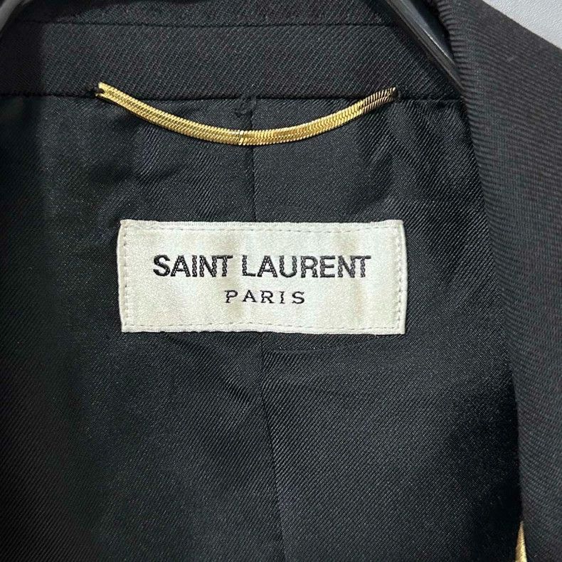 Saint Laurent Paris Saint Laurent Paris Gold embroidered lapel blazer 2505-Next Size XS / US 0-2 / IT 36-38 - 4 Thumbnail
