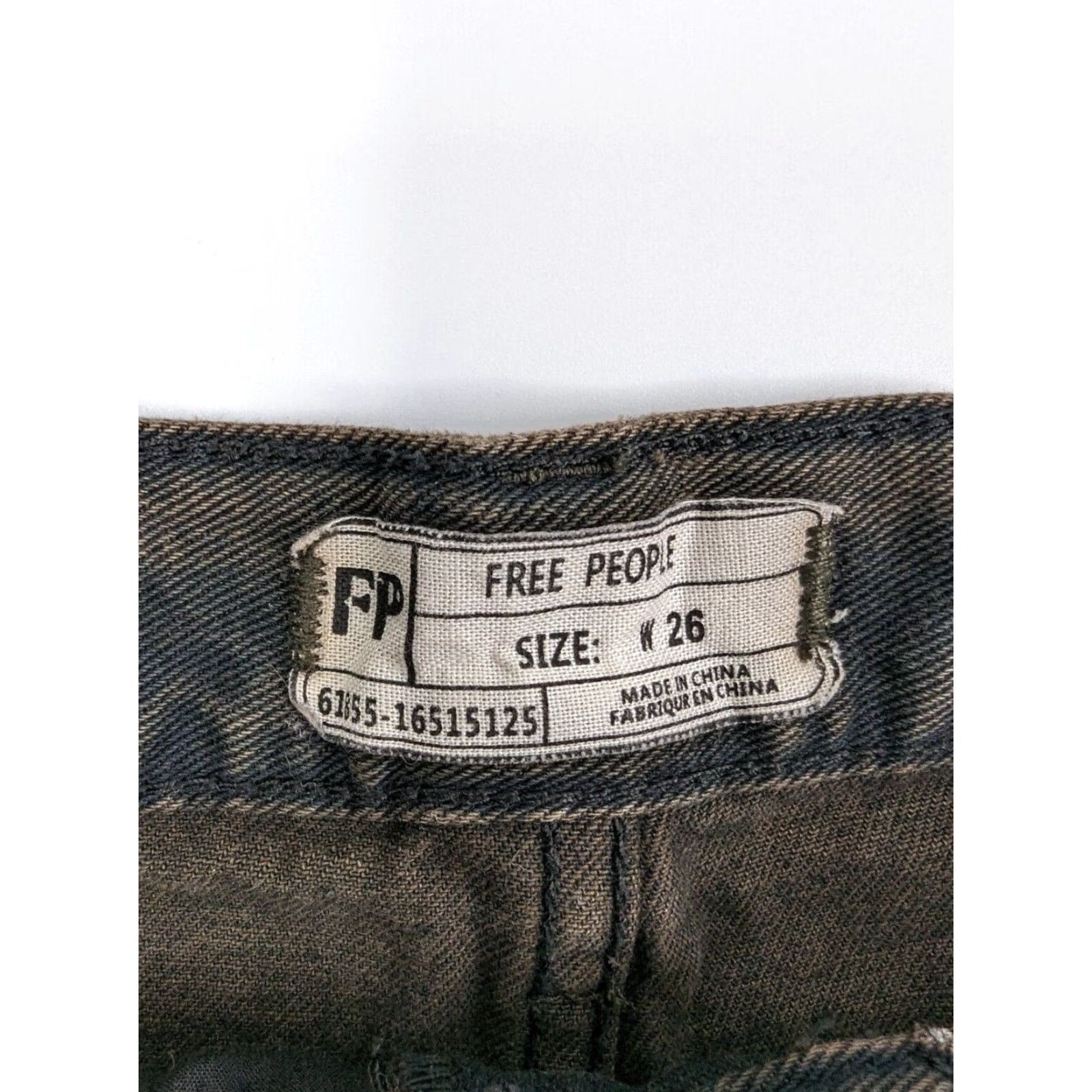 Free People Free People Runway Black Button Fly Distressed Cut Off Jean Shorts Size 26 Womens Regular Denim Short Color Black Button Front 26 Size 26" / US 2 / IT 38 - 6 Thumbnail