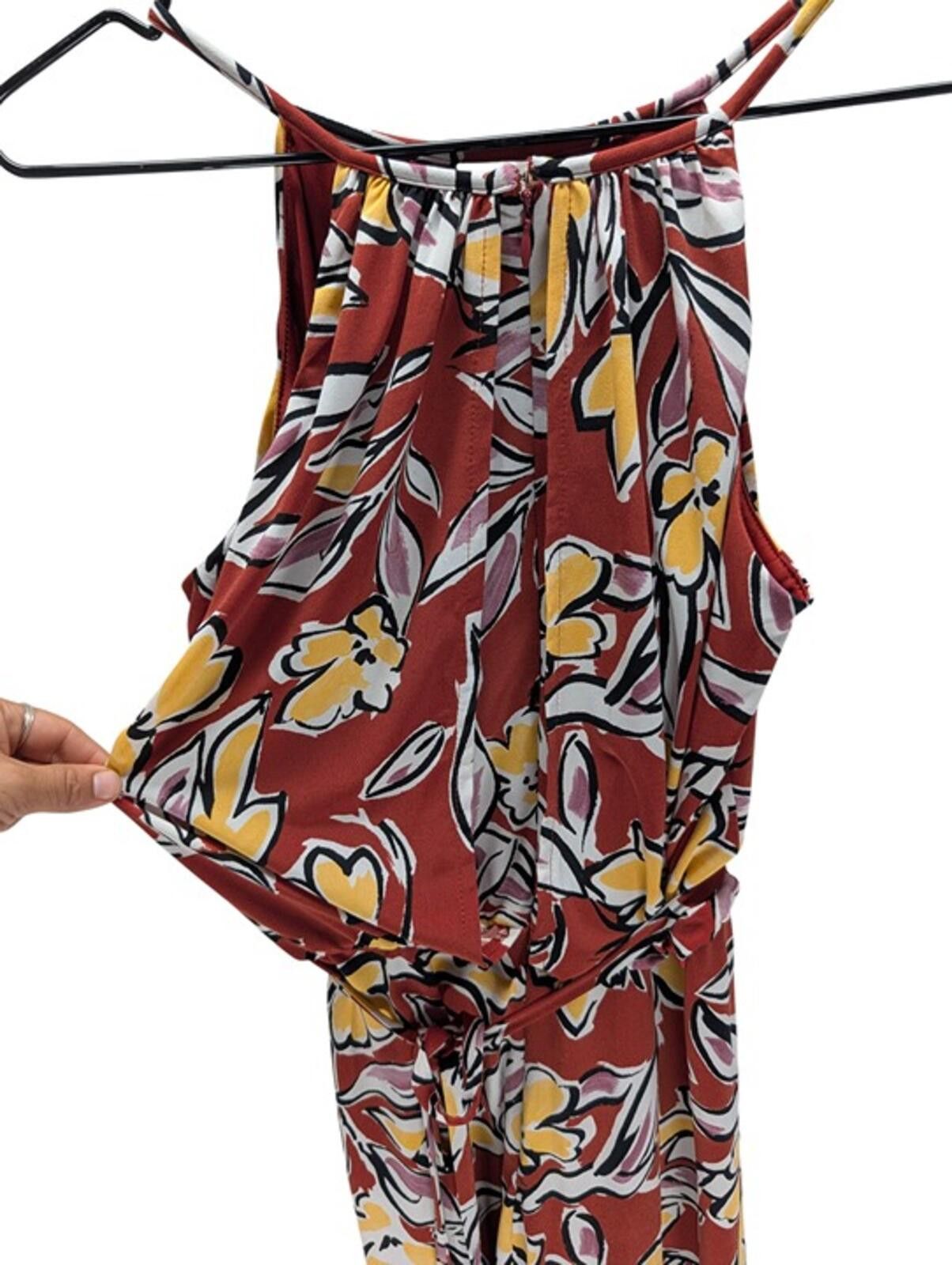 Carhartt Wip Wisp Petites Floral Halter Tie Waist Jumpsuit Size 2 Petite Size 26" / US 2 / IT 38 - 3 Thumbnail