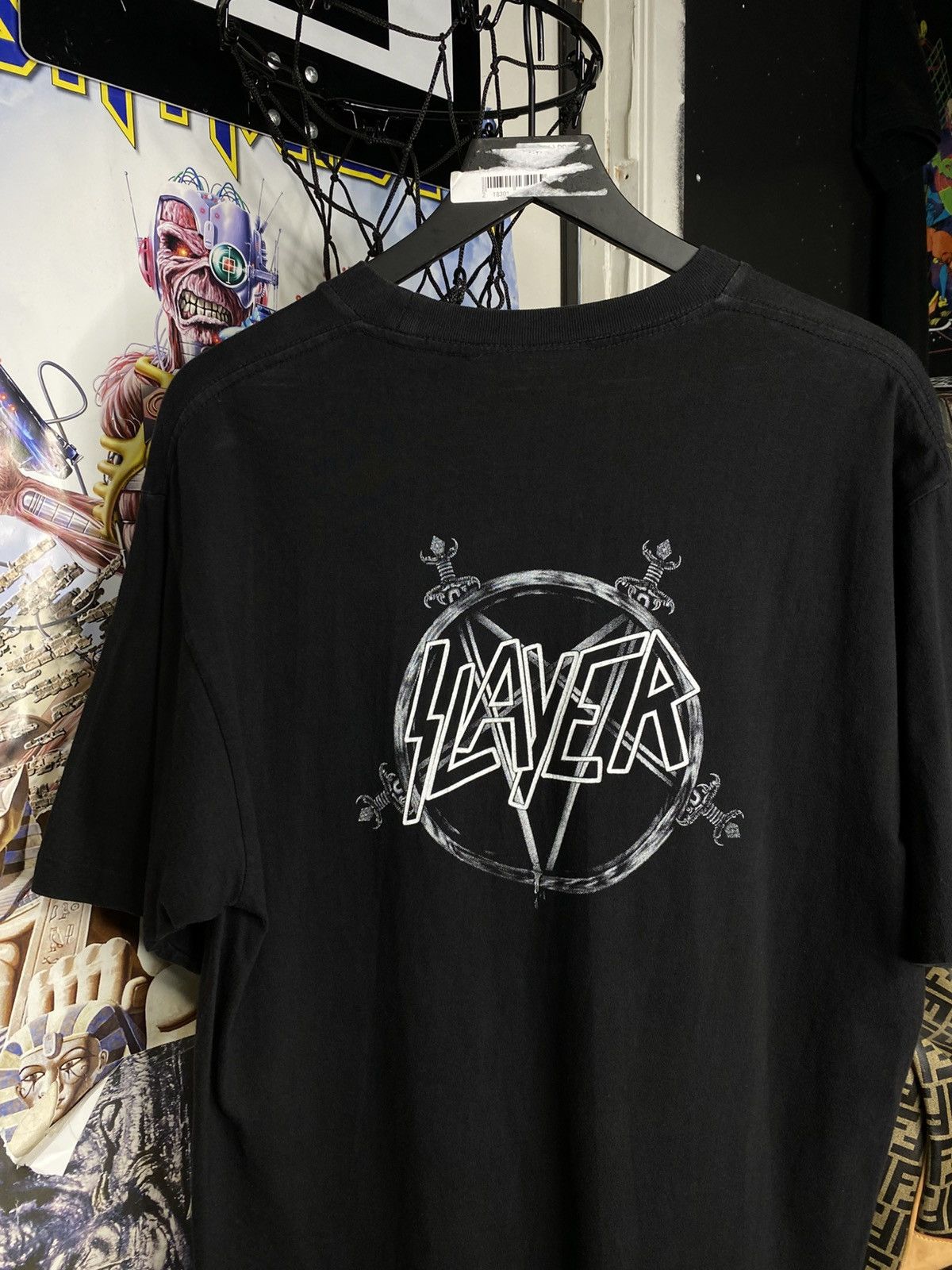 Band Tees × Vintage Vintage 90’s Slayer Metal Band T Shirt Adult XLarge Size US XL / EU 56 / 4 - 7 Thumbnail