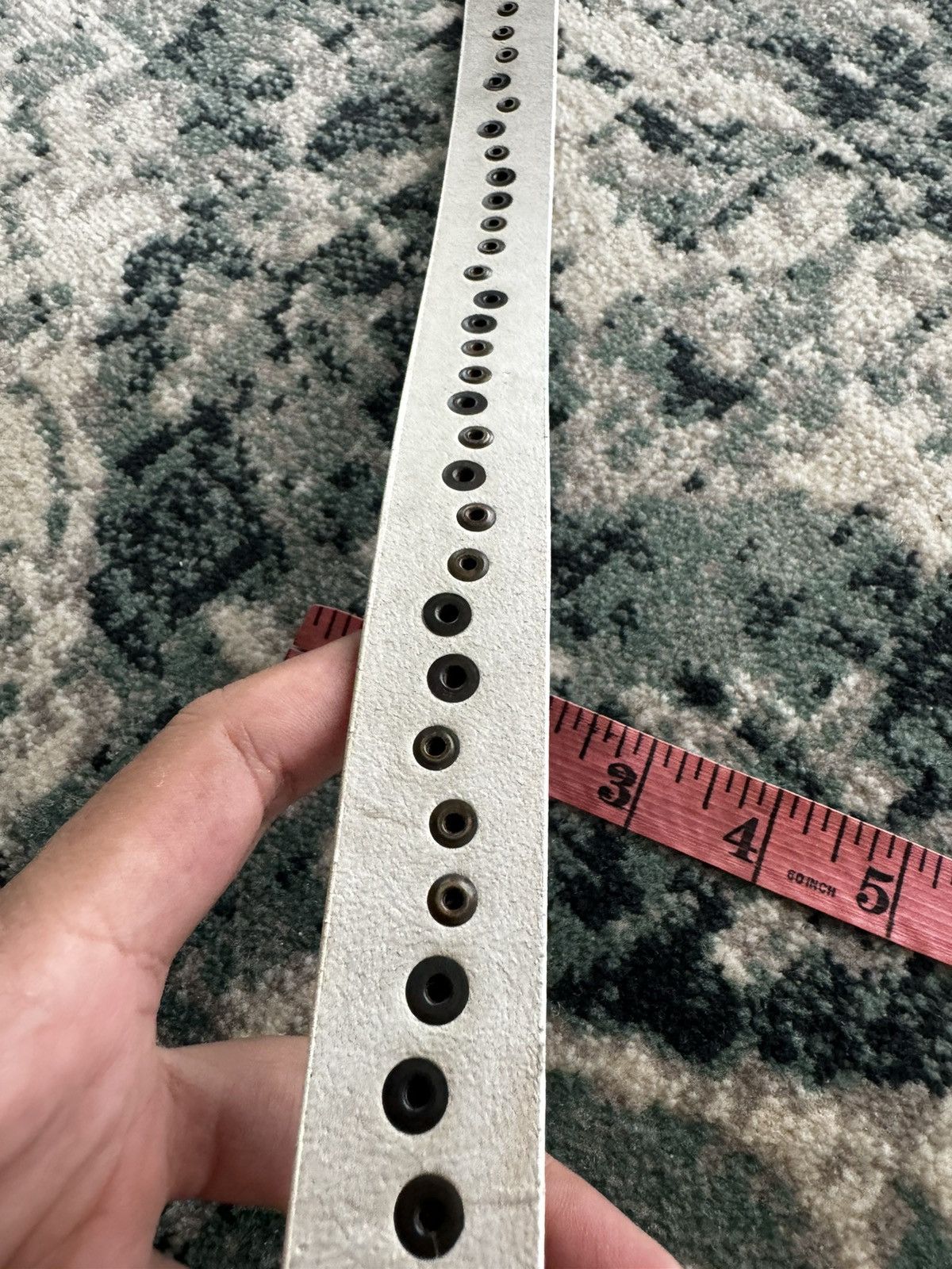 Black Barrett BLACK BARRETT BY NEIL BARRETT STUDDED LEATHER BELT Size 34 - 5 Thumbnail
