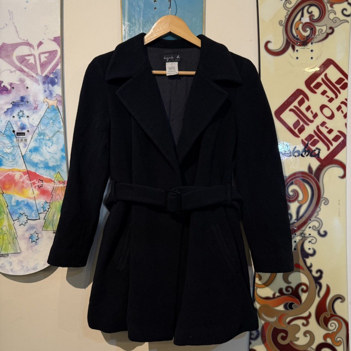 agnes b. Agnes B Wool Coat Size S / US 4 / IT 40 - 1 Thumbnail