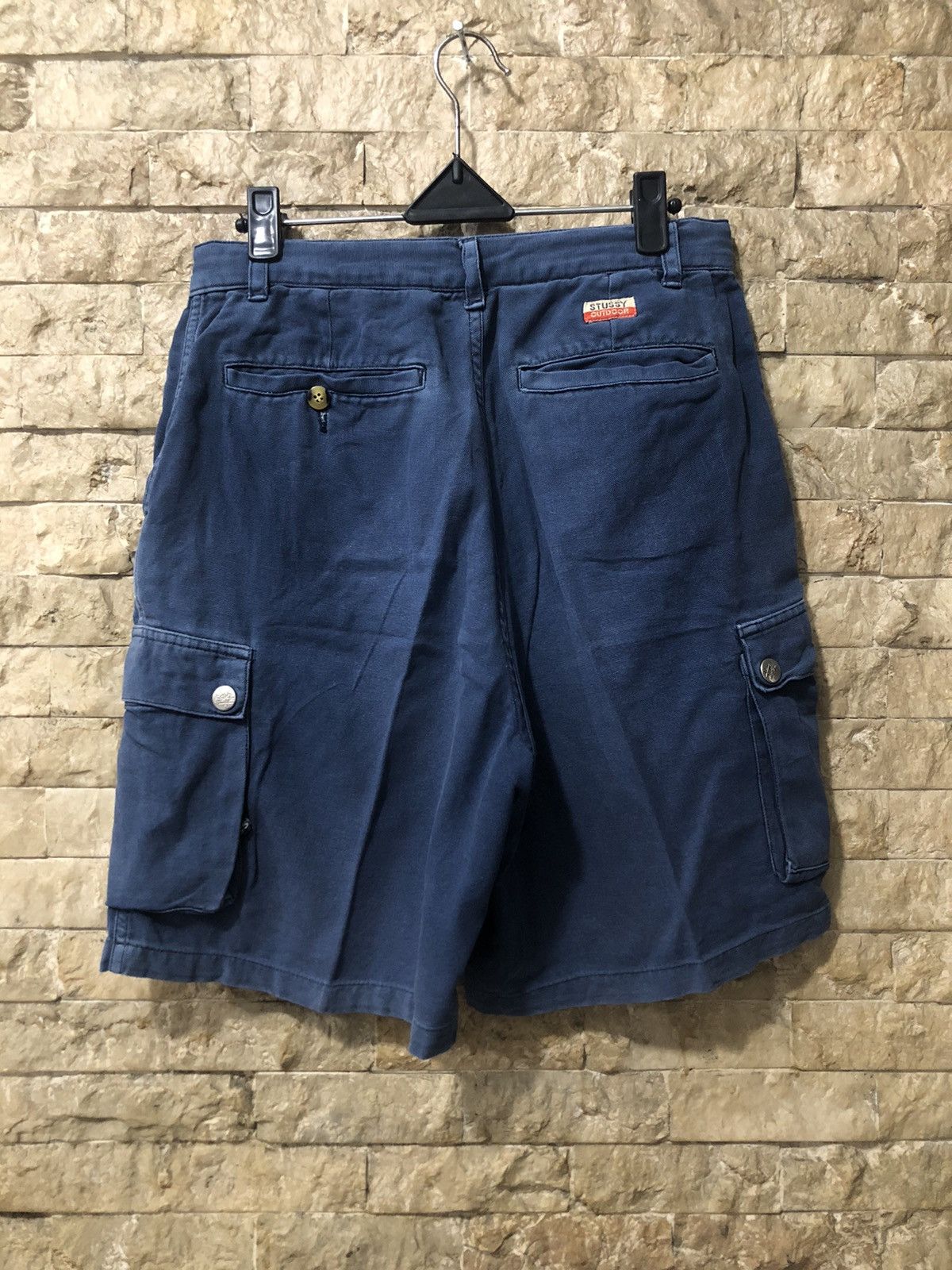Stussy Vintage Sun faded Stussy Cargo Shorts Size US 30 / EU 46 - 2 Thumbnail