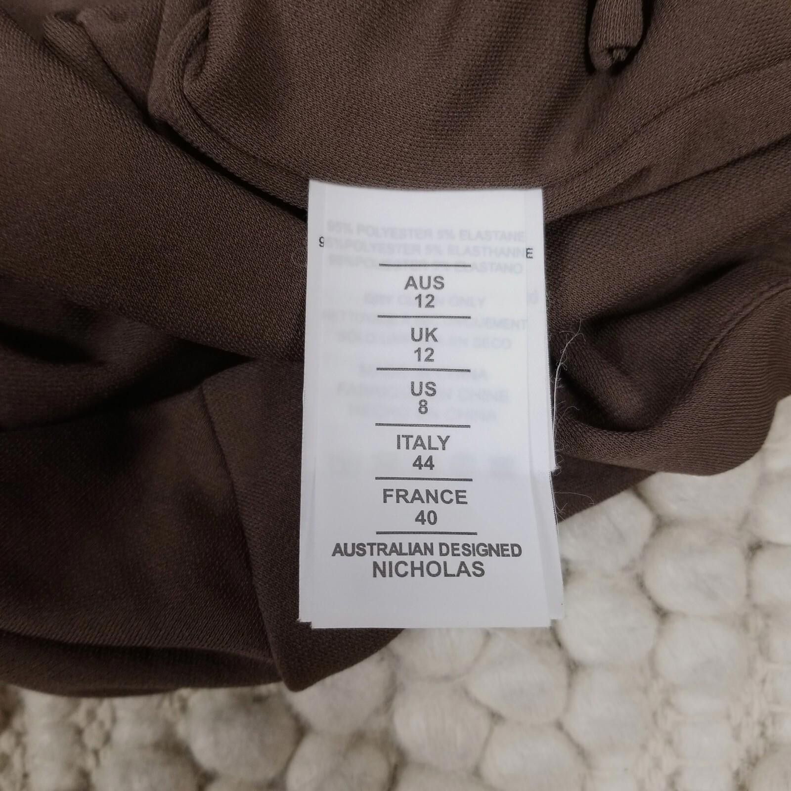 NICHOLAS NWT Nicholas Perta Dress Mocha Brown Sz 8 Size M / US 6-8 / IT 42-44 - 11 Thumbnail