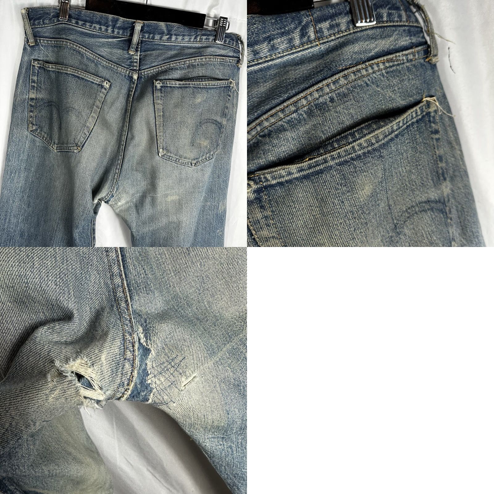 Denime Dope & Drakkar Japan Selvage Denim Jeans 501x Remake Redline 34x35 Jeans Men 34 Inseam Blue Straight Denim 34 Mens Dope & Drakkar Size US 34 / EU 50 - 8 Thumbnail