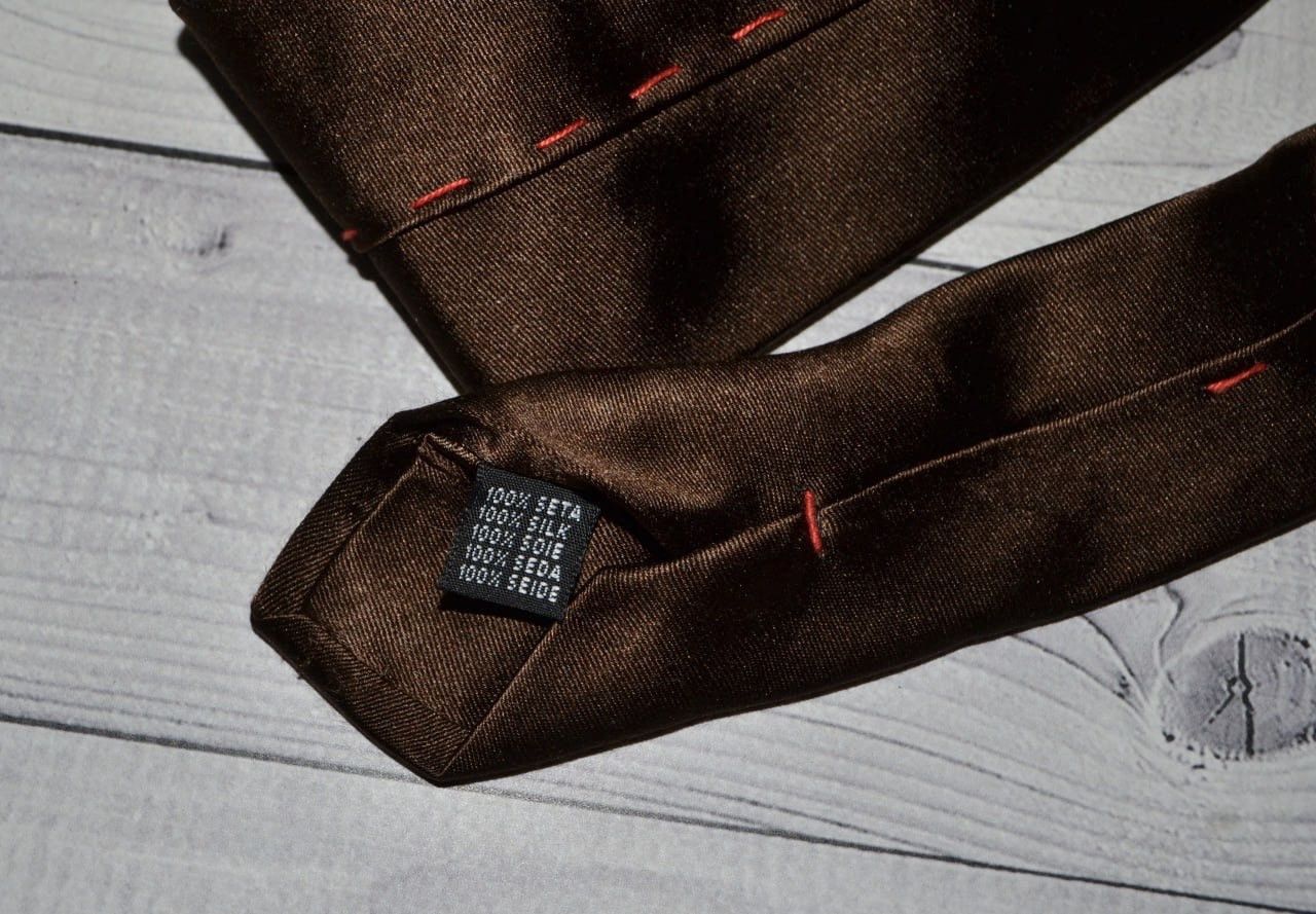 Pal Zileri Pal Zileri Brown Silk Tie Size ONE SIZE - 8 Thumbnail