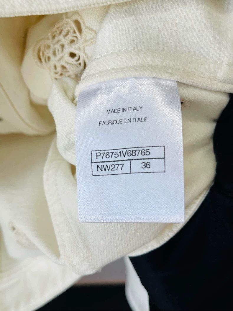 Chanel Chanel White camellia hollow denim jacket 2504-Nextarrow Size XS / US 0-2 / IT 36-38 - 5 Thumbnail