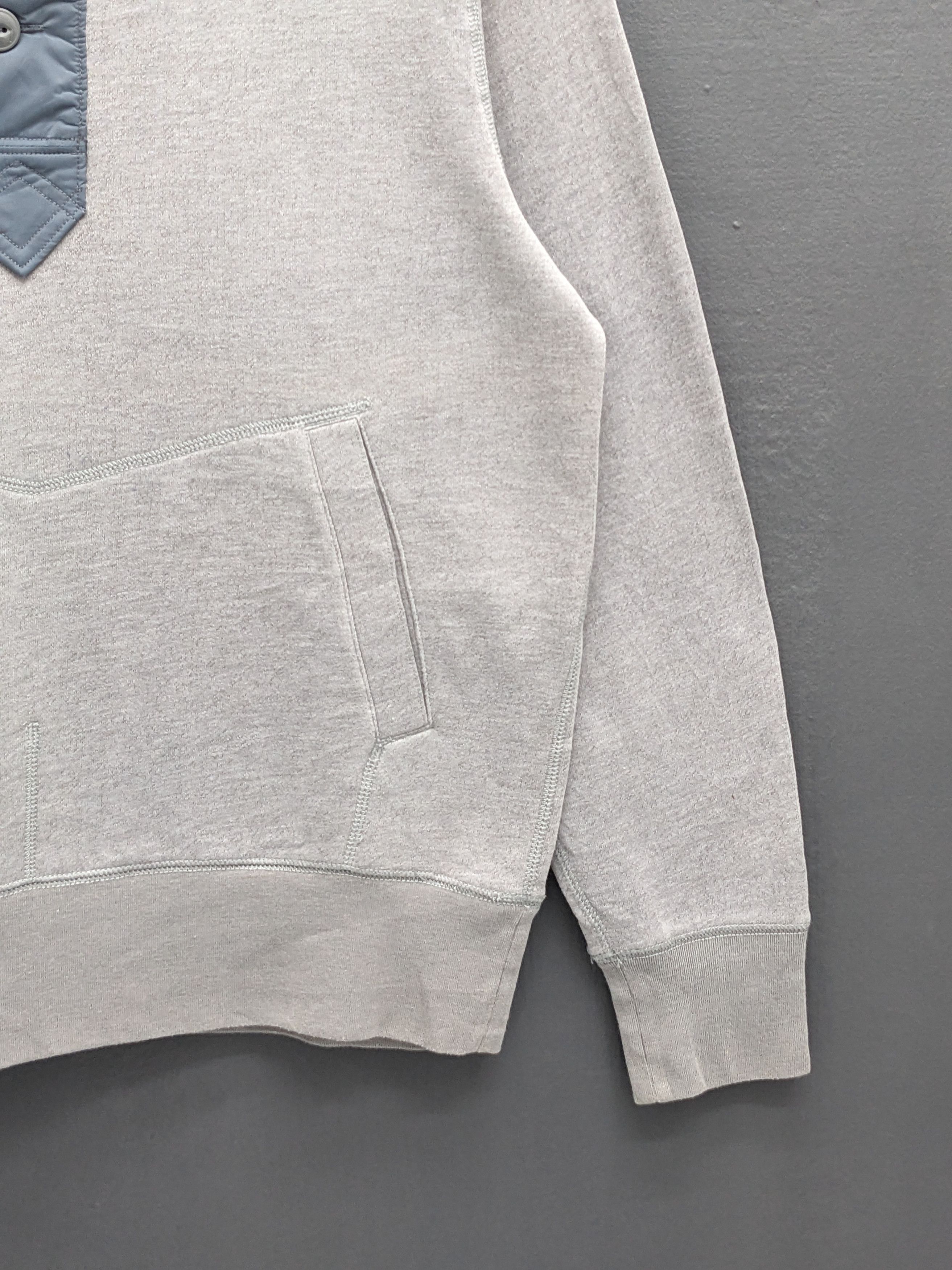 Eddie Bauer Eddie Bauer Grey Cowl Neck Snap Placket Pullover Sweatshirt Size US M / EU 48-50 / 2 - 3 Thumbnail