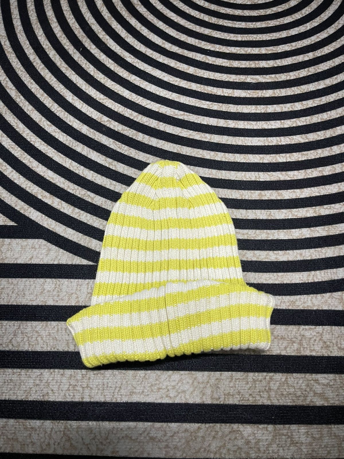 Ben Davis 90s BEN DAVIS STRIPES BEANIE HAT Size ONE SIZE - 2 Thumbnail
