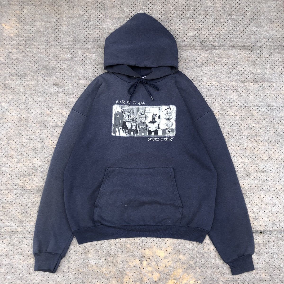 Band Tees × Vintage RARE! Vintage faded Sick of it All "District" Hoodie Size US L / EU 52-54 / 3 - 7 Thumbnail